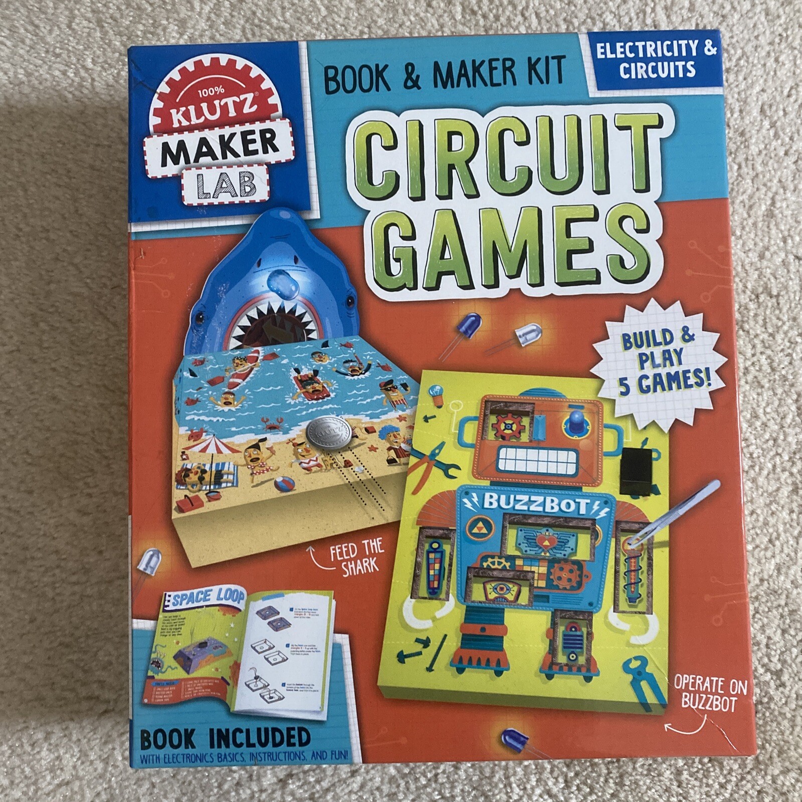 Klutz Maker Lab Book And Maker Kit Circuit Games Circuits And Electricity New