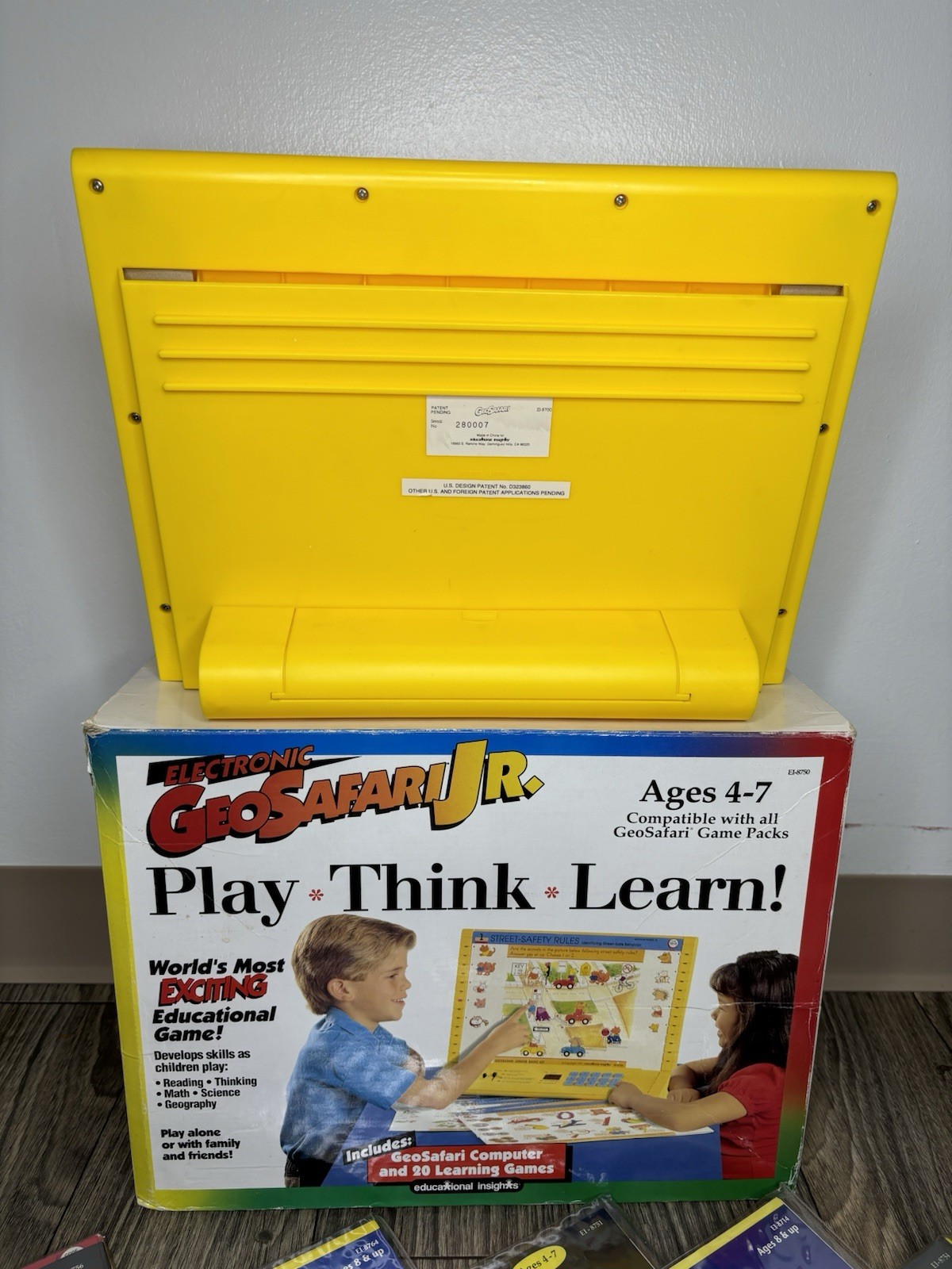 Vintage GeoSafari Jr EI-8855 Electronic Learning Game Unit And Cards Tested