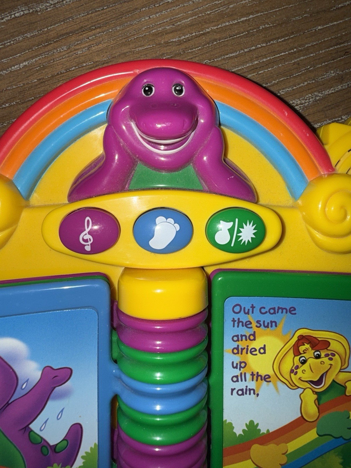 Vintage Barney Musical Nursery Rhymes Piano Book Electronic Interactive Toy