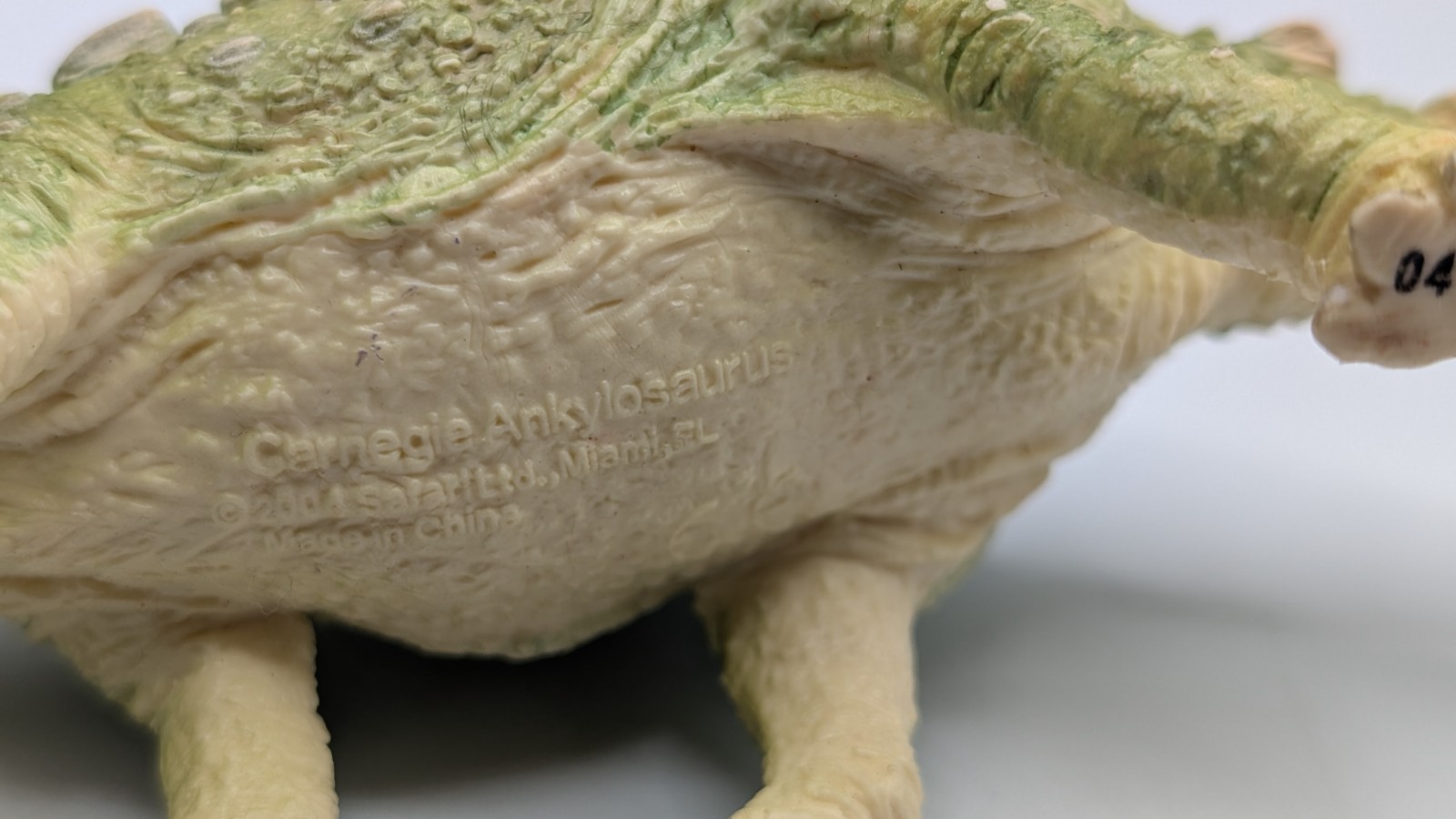 2004 Safari Ltd Ankylosaurus Dinosaur 8″ Figurine Carnegie Prehistoric