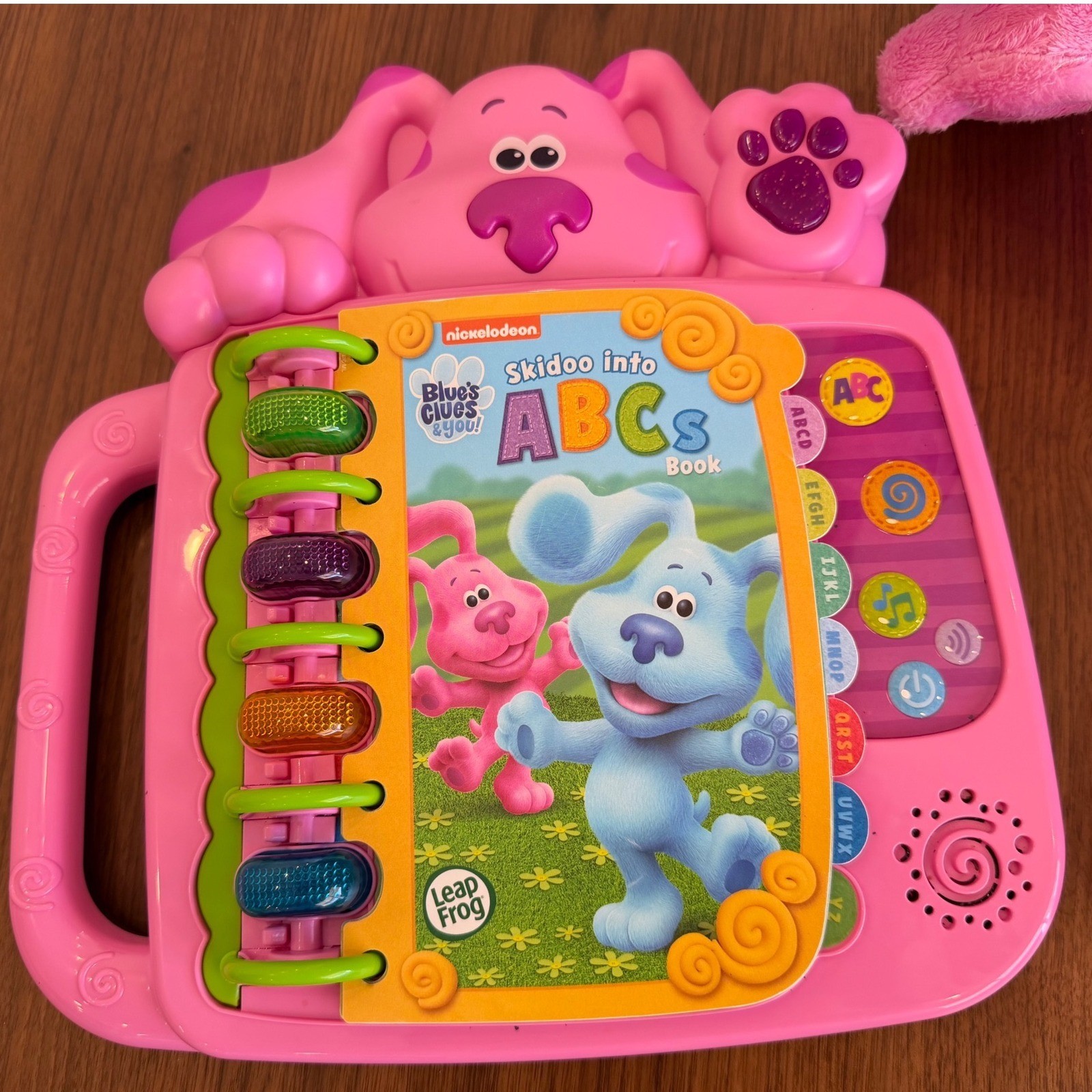Blues Clues and You Magenta LeapFrog ABC Book Discovery Board and Plush Bundle