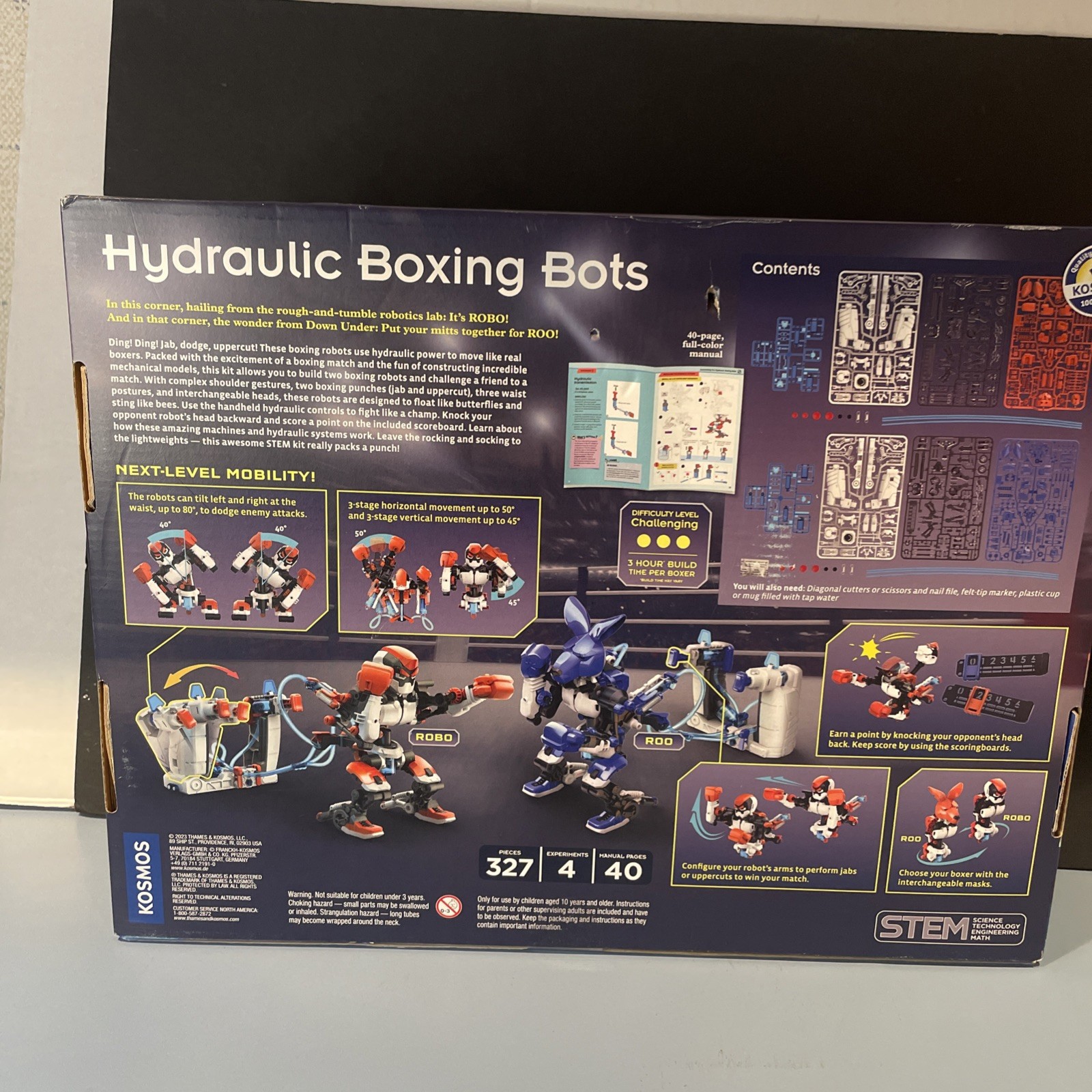 NIB Thames & Kosmos Hydraulic Boxing Bots Stem Experiment Kit