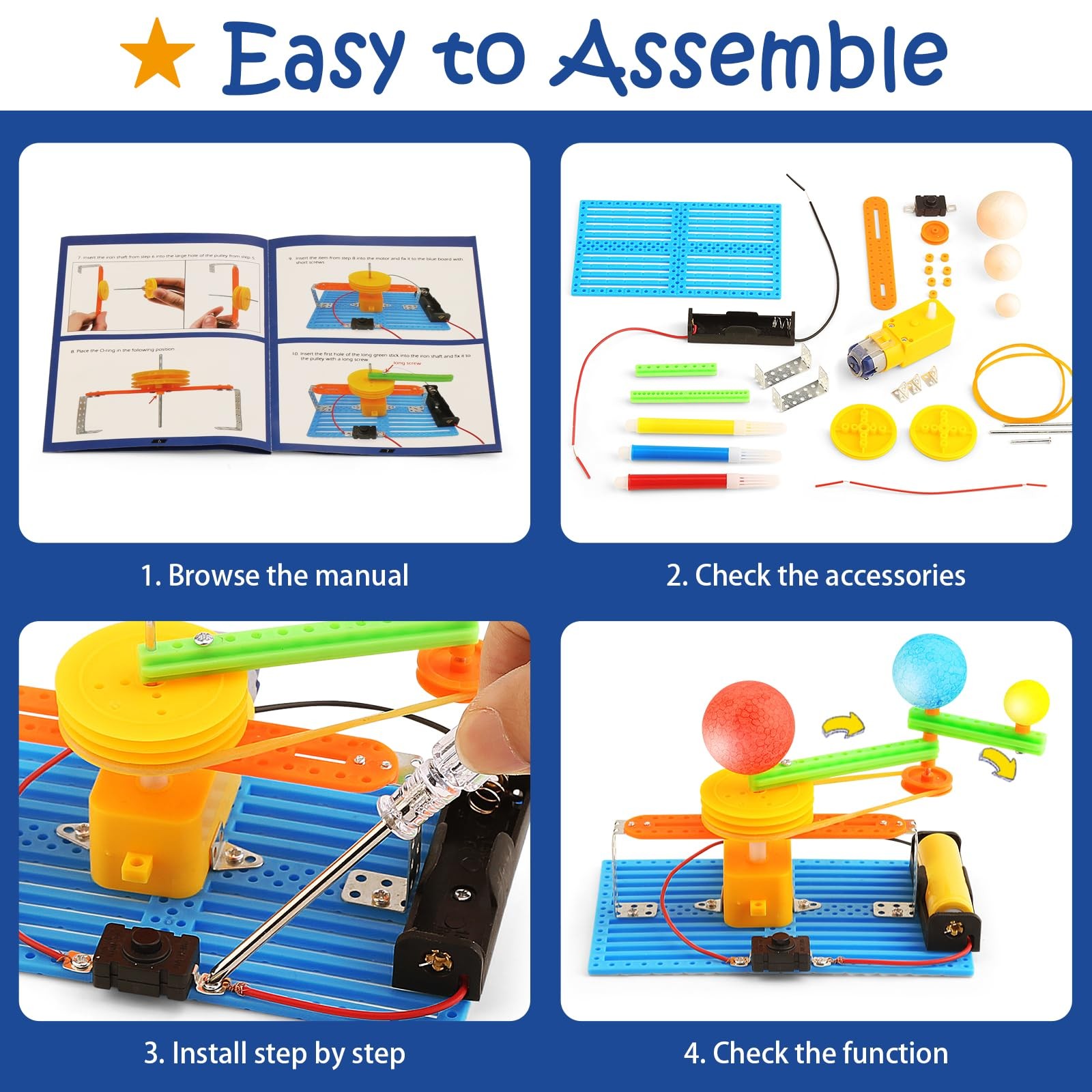 STEM Science Kits for Kids Age 8-12 Boys Activities Robot Building Kit 6-8 Girls