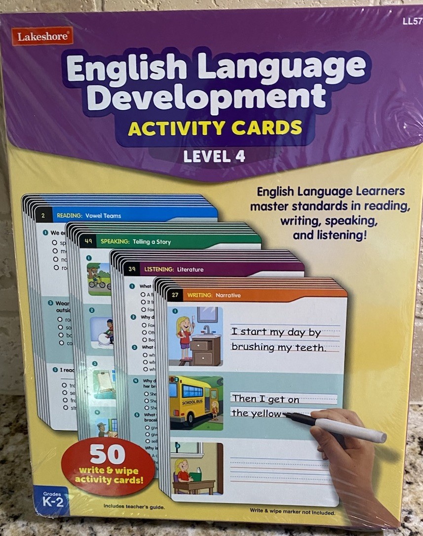 Lakeshore Learning-English Language Development Activity Cards-Level 4-SEALED