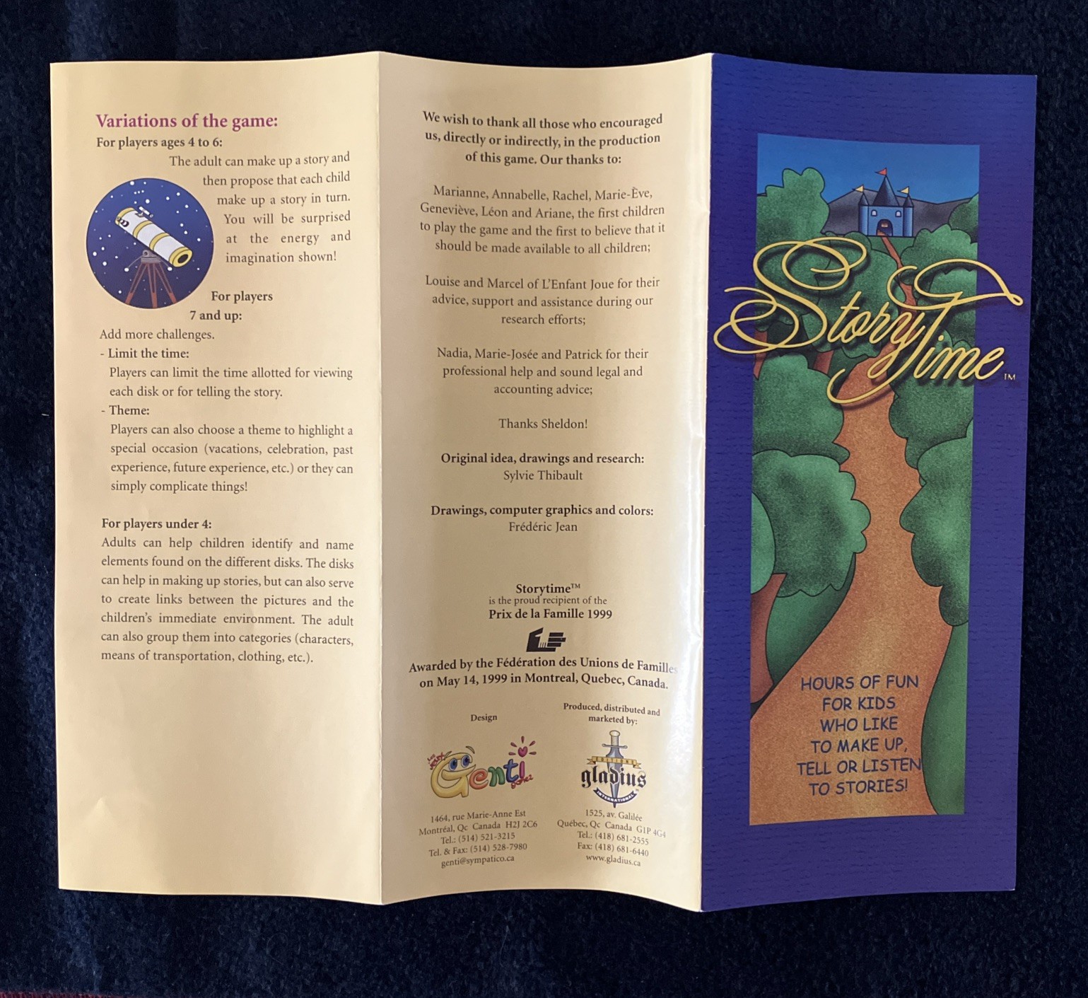 STORY TIME Game – Speech/Language Homeschooling Counseling Emotions Imagination