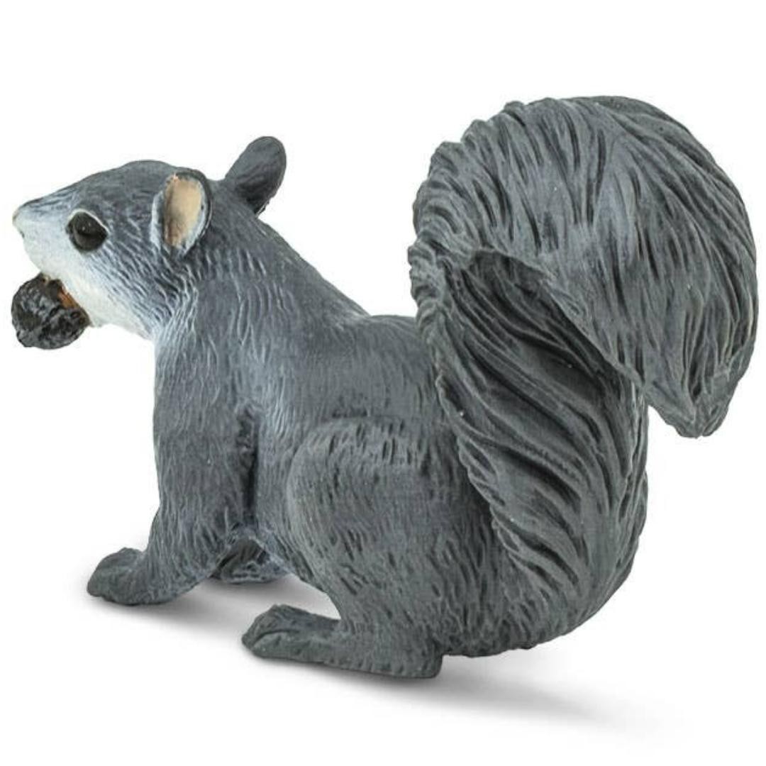 Gray Squirrel Figurine – Woodland Wild Animal Toy Figure – NEW Safari Ltd 296129