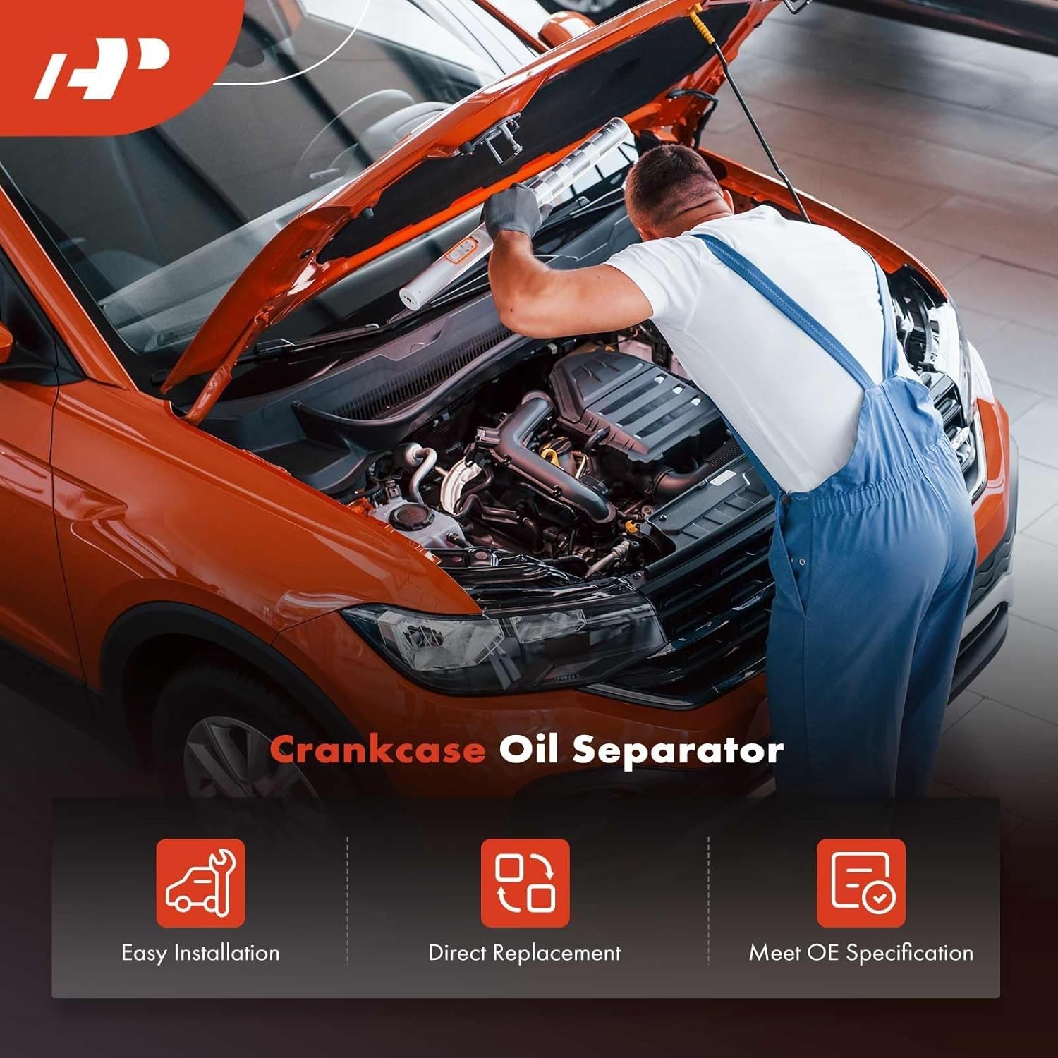 A-Premium PCV Valve Engine Crankcase Vent Valve Oil Separator – Compatible with