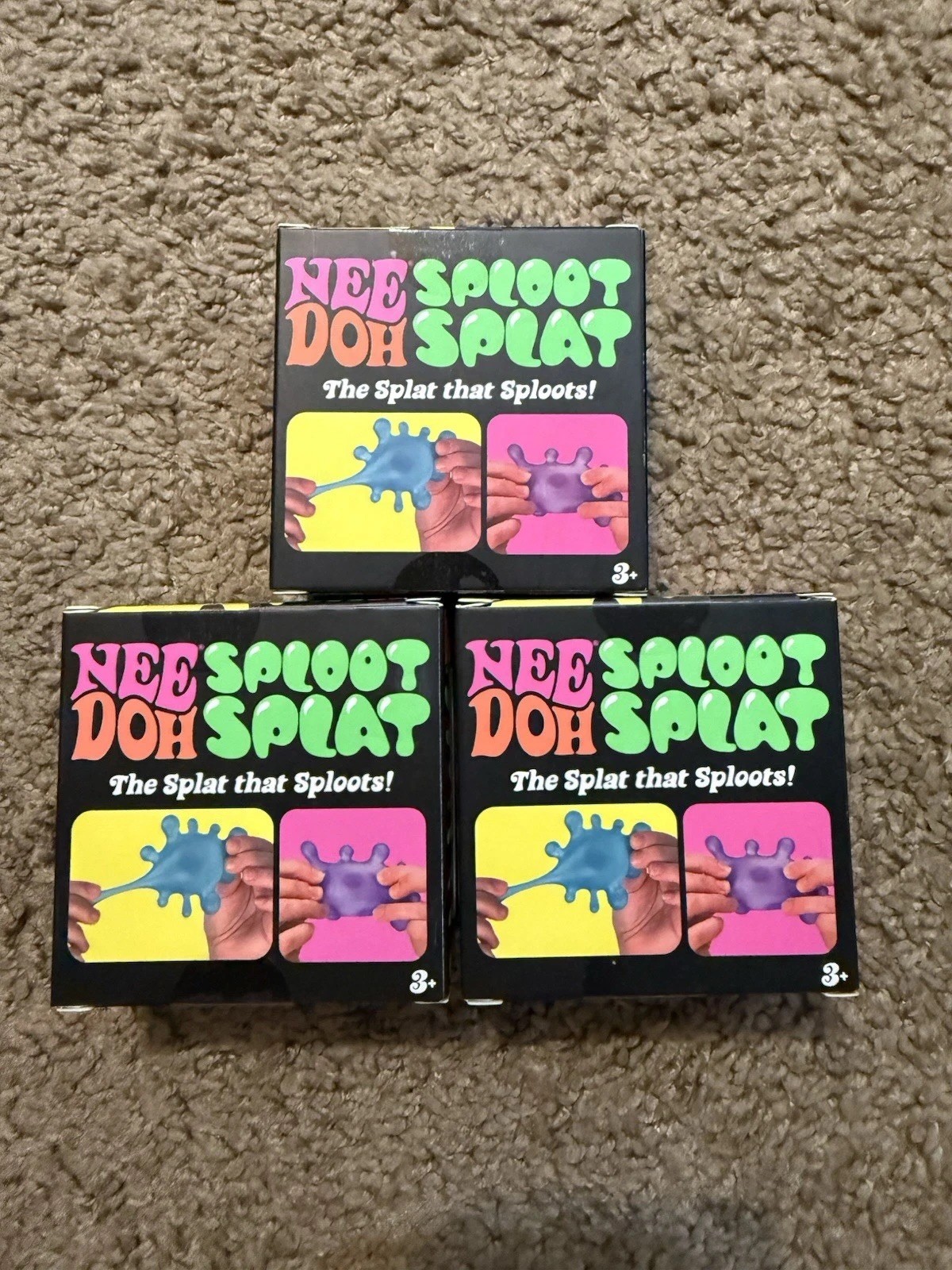 NeeDoh Sploot Splat Random Color : Colors Green,Pink,& Blue 100% AUTHENTIC 1PC *