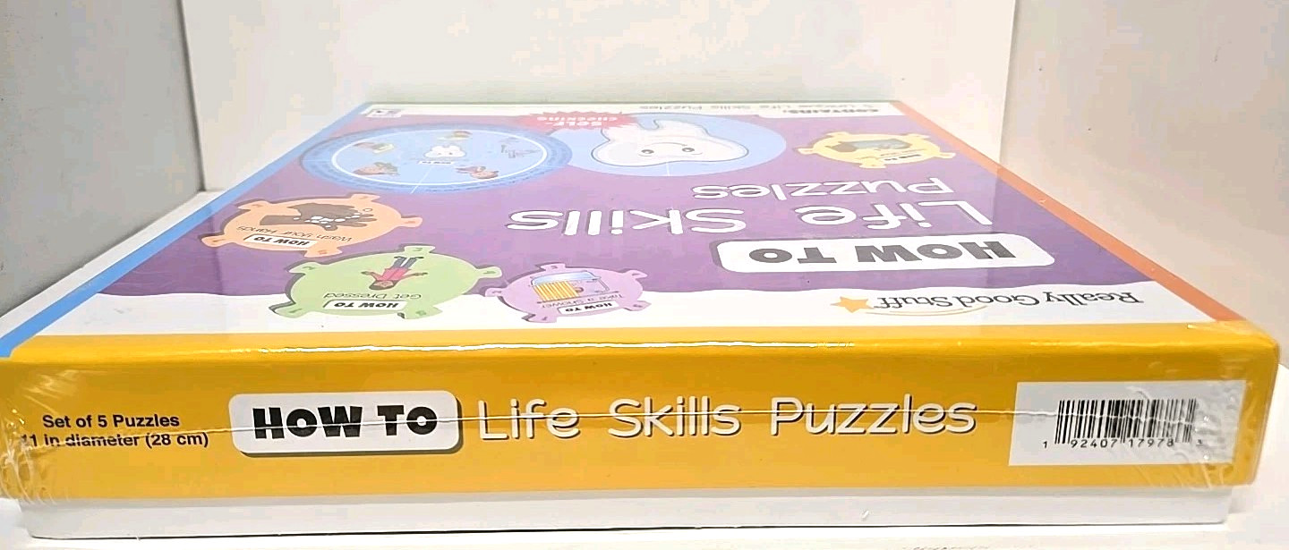 How To Life Skills Puzzles 5 Self-Check Kids Learning Toy New Really Good Stuff