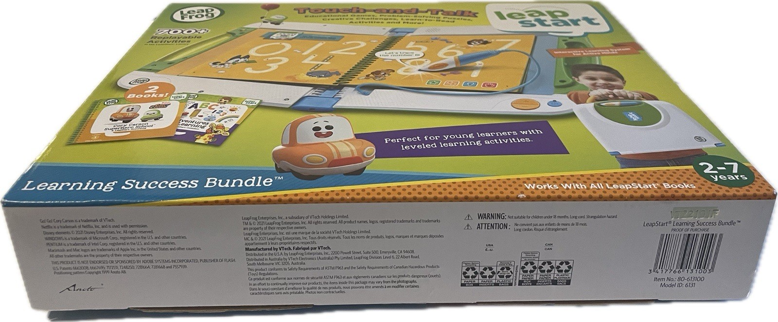 Leap Frog Leap Start Age 2-7 Learning Success Bundle Green Touch & Talk – EUC!