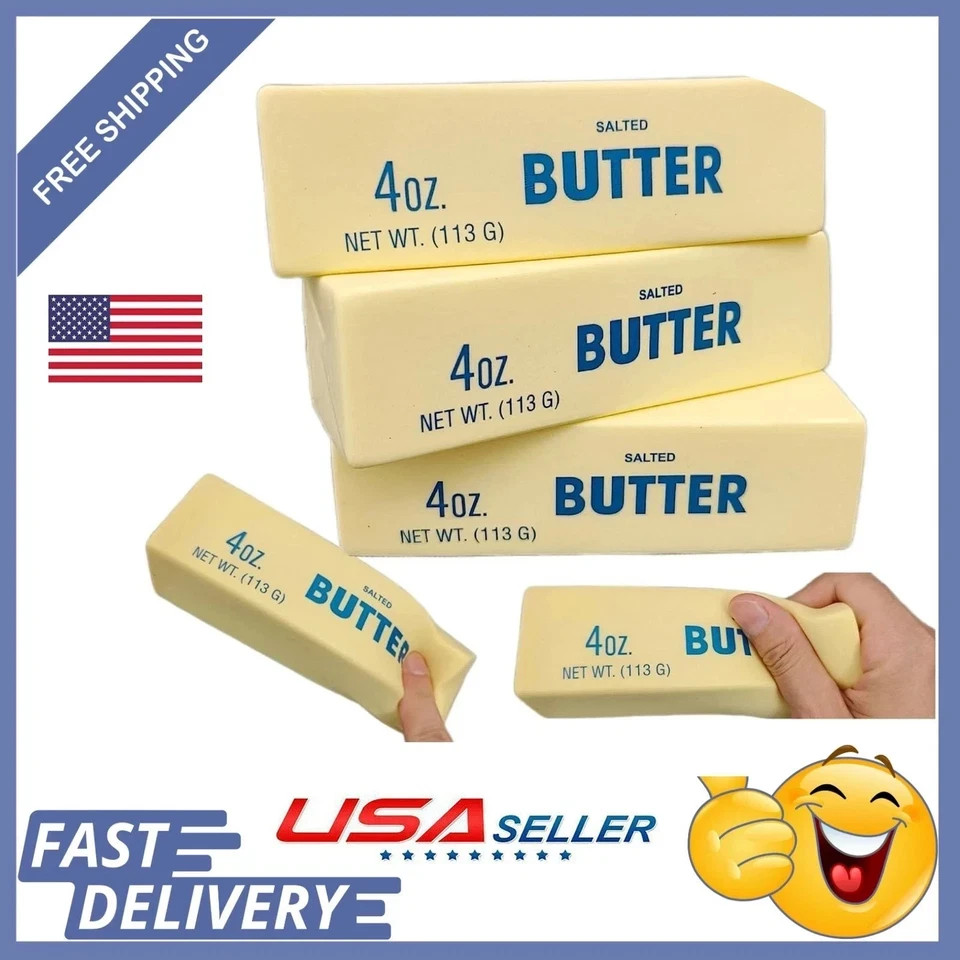1pc Butter Stick Squishy Fidget Toy Soft Stress Relief ADHD Anxiety Squeeze TL