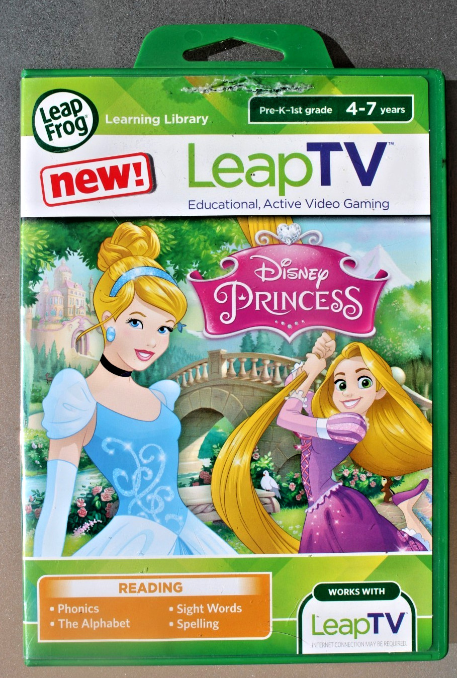 Leap TV Disney Princess Educational Video Game Cinderella / Rapunzel