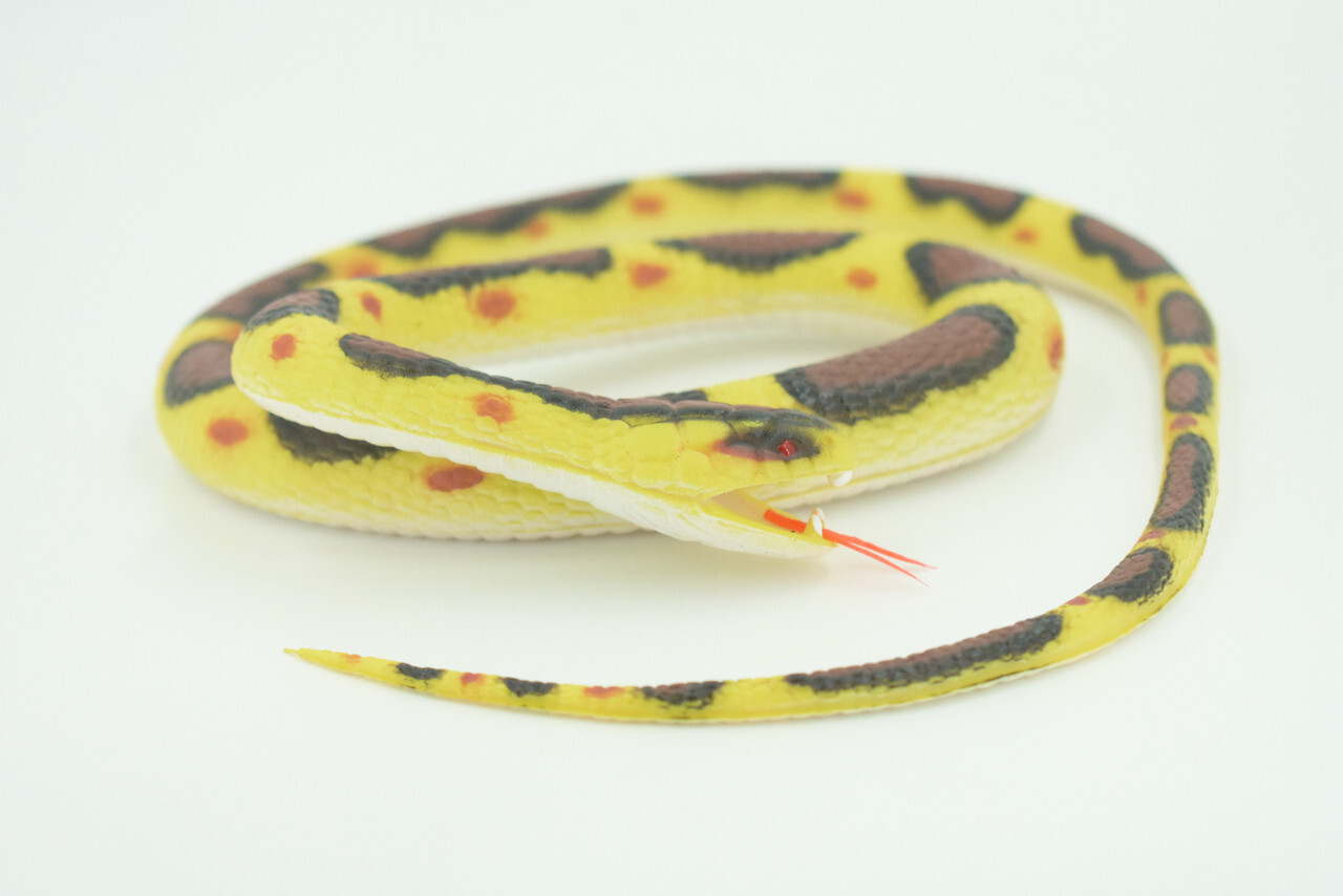 Burmese Python Snake, Rubber, Bendy Toy, Realistic, Gag Gift, 42″ WR27 BB316
