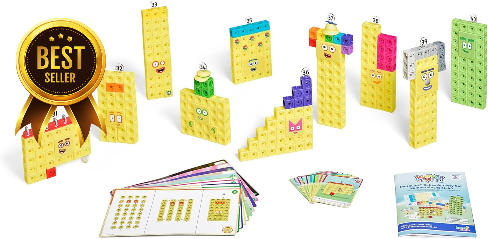 Numberblocks 31–40 MathLink Cubes Activity Set Educational Math Learning Toy for