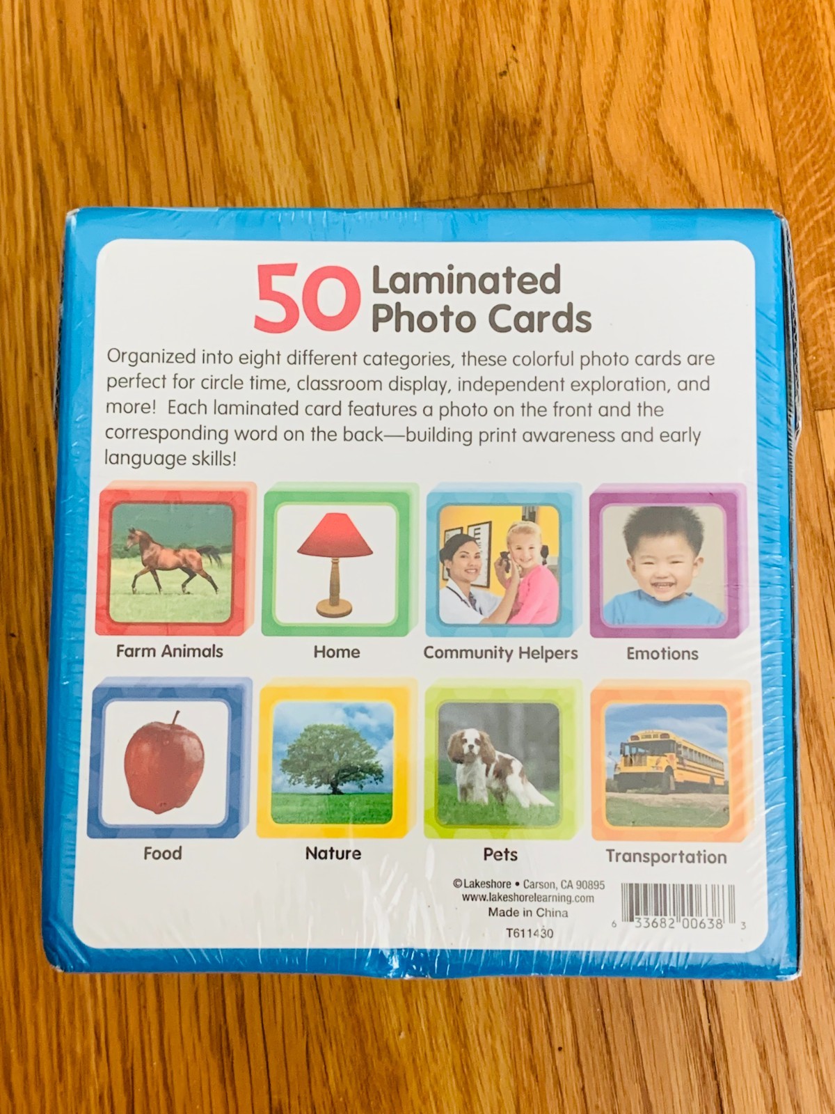 Lakeshore Infant/Toddler Photo Library – 50 Laminated Photo Cards – New