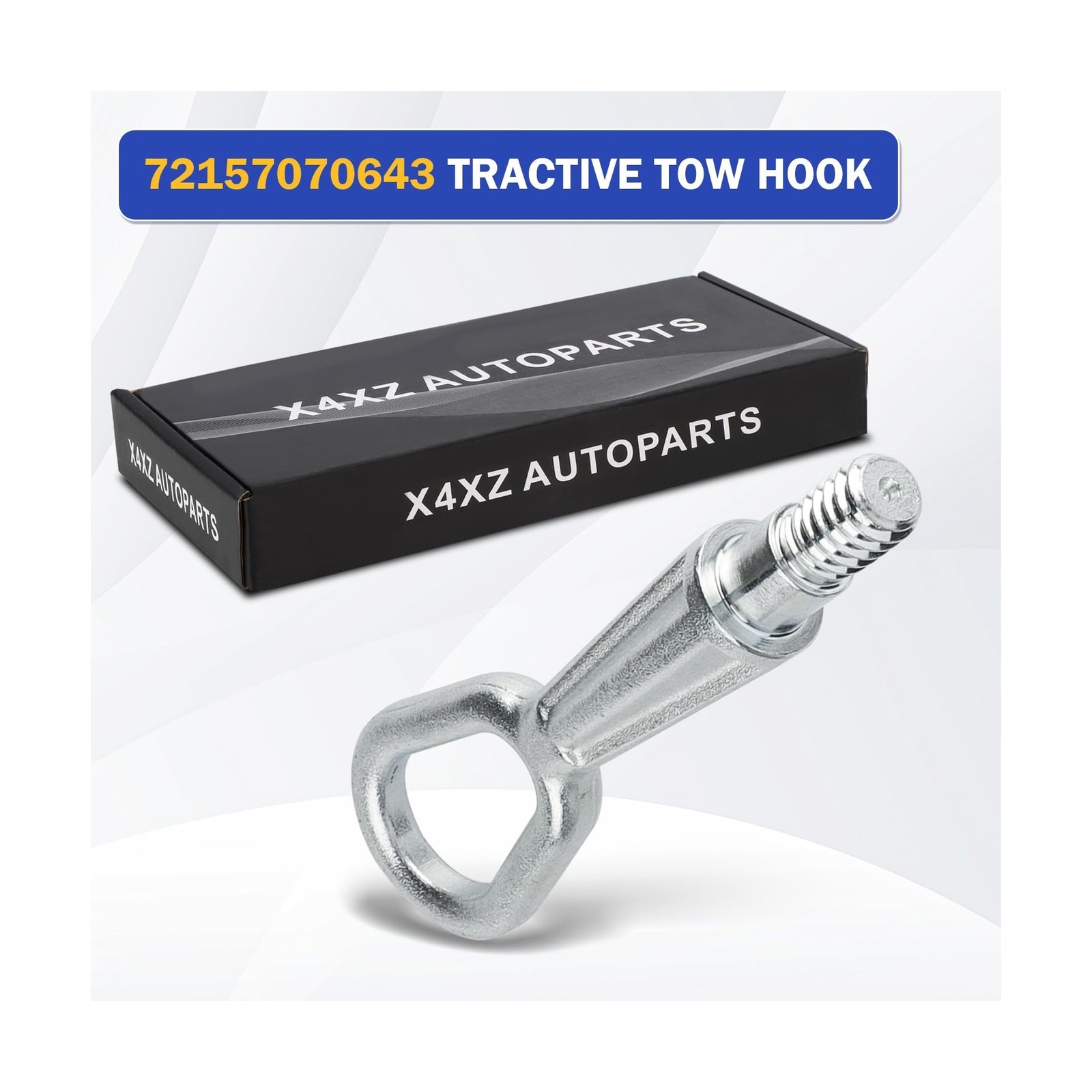 X4XZ 72157070643 Tractive Tow Hook Towing Eye Hook for BMW 1 3 5 7 X5 X3 Seri…
