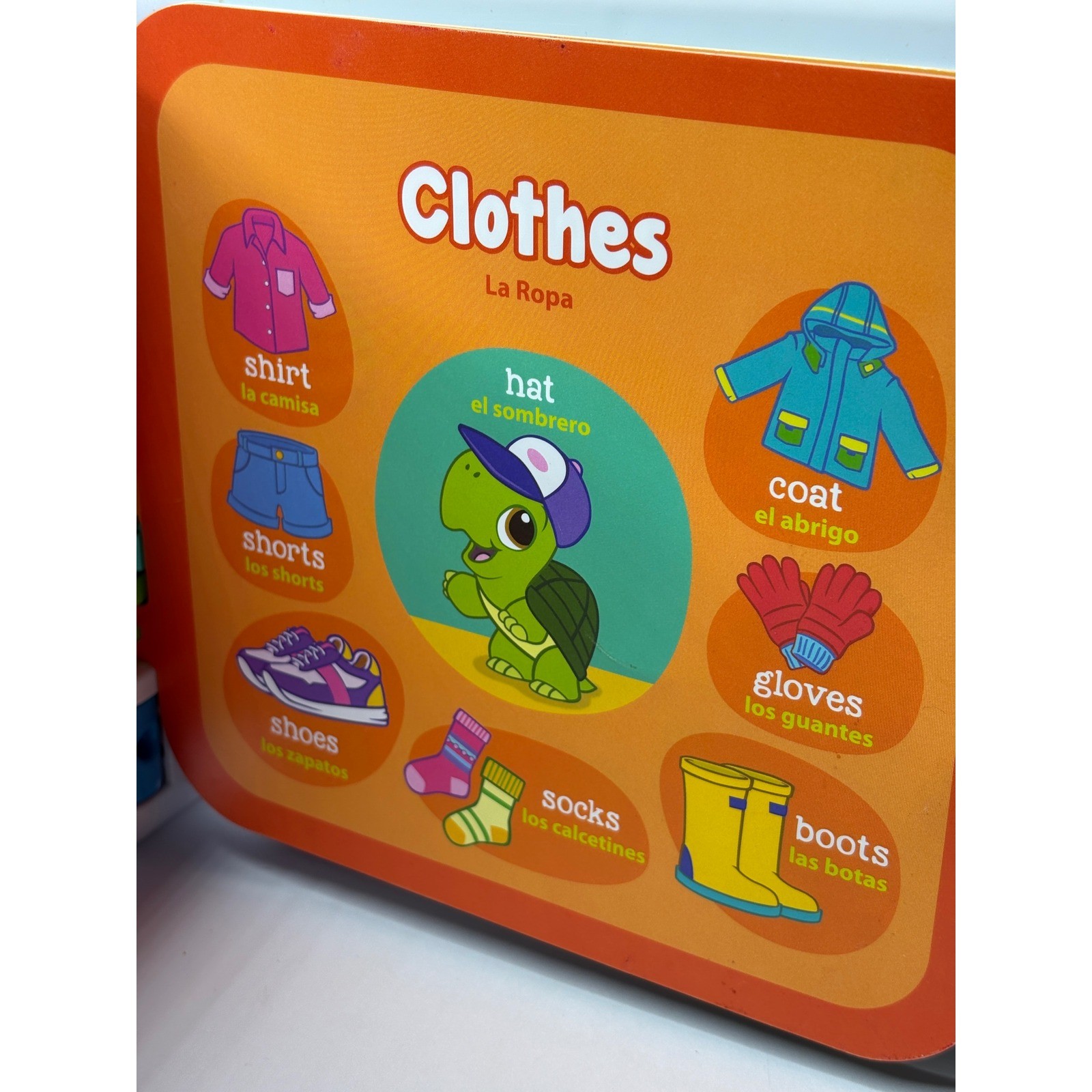 LeapFrog Learning Friends 100 Words Book Bilingual English Spanish Interactive