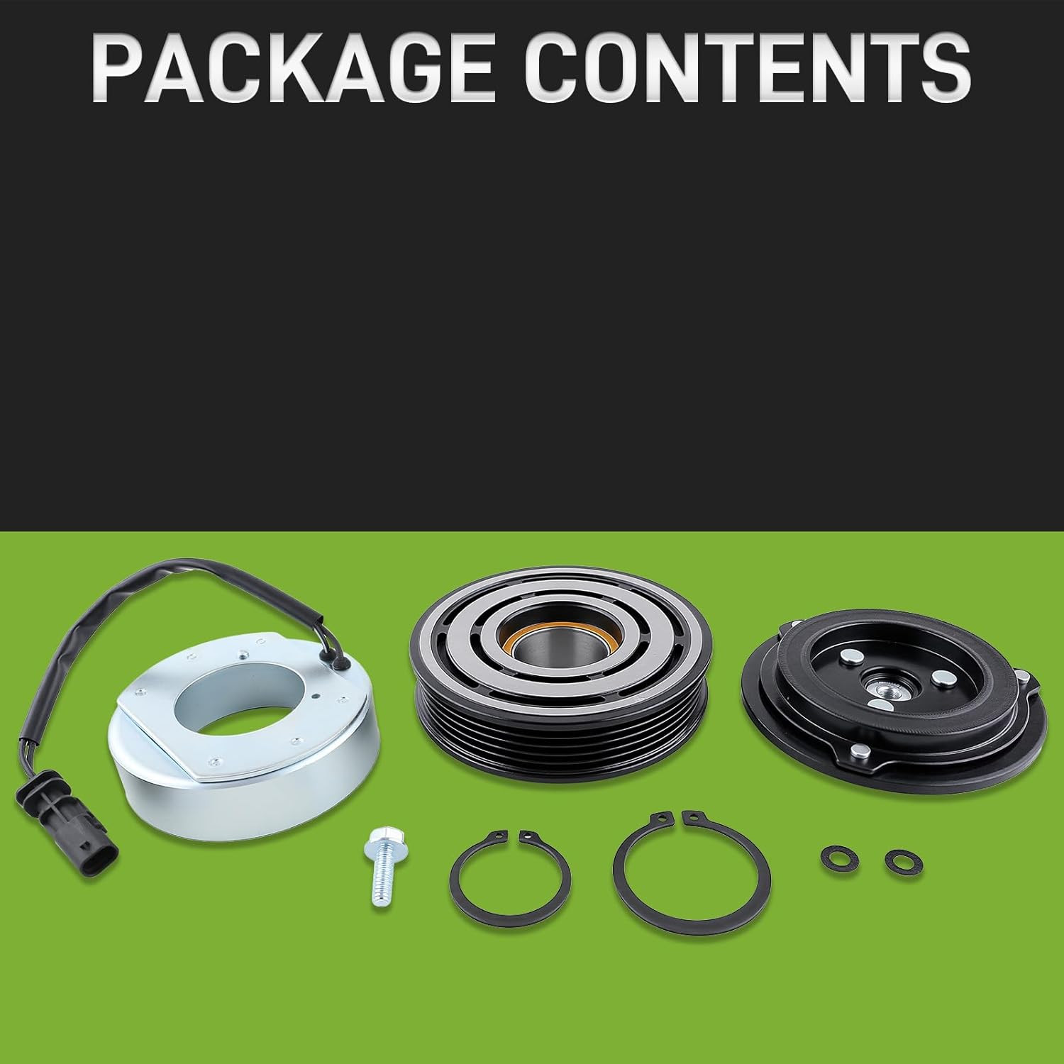 AC Compressor Clutch Kit Compatible with 2012 Chevrolet Cruze 1.4L 2012-2015 158