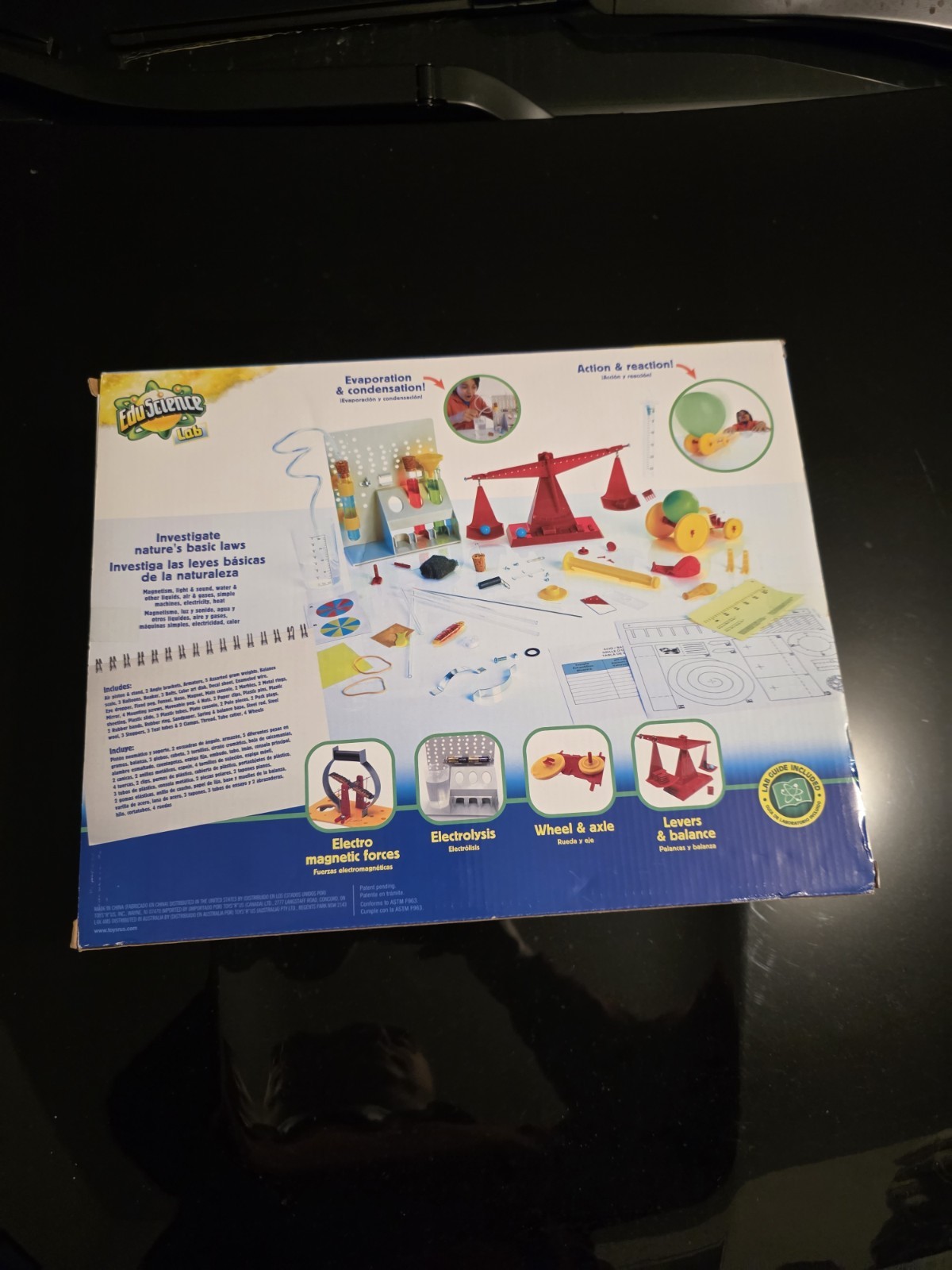 EduScience Lab Deluxe Physics Kit STEM 250+ Experiments Ages 8+ New Sealed