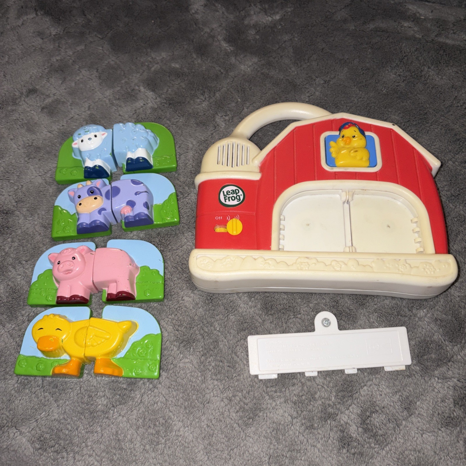 Leap Frog Farm Mash Up Toy Set Animal Puzzle Pieces Tad Fridge Magnet Door Mix