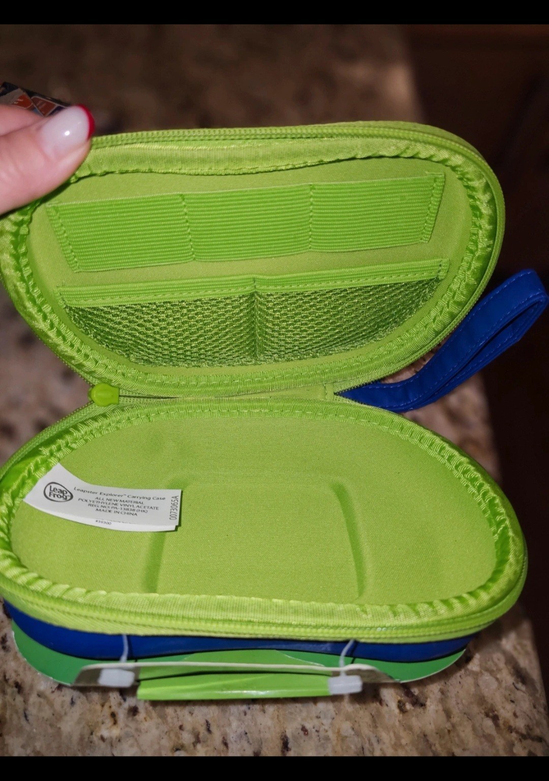LeapFrog Leapster Explorer Carrying Case Blue/Green for Ages 4-7 8-11 Years
