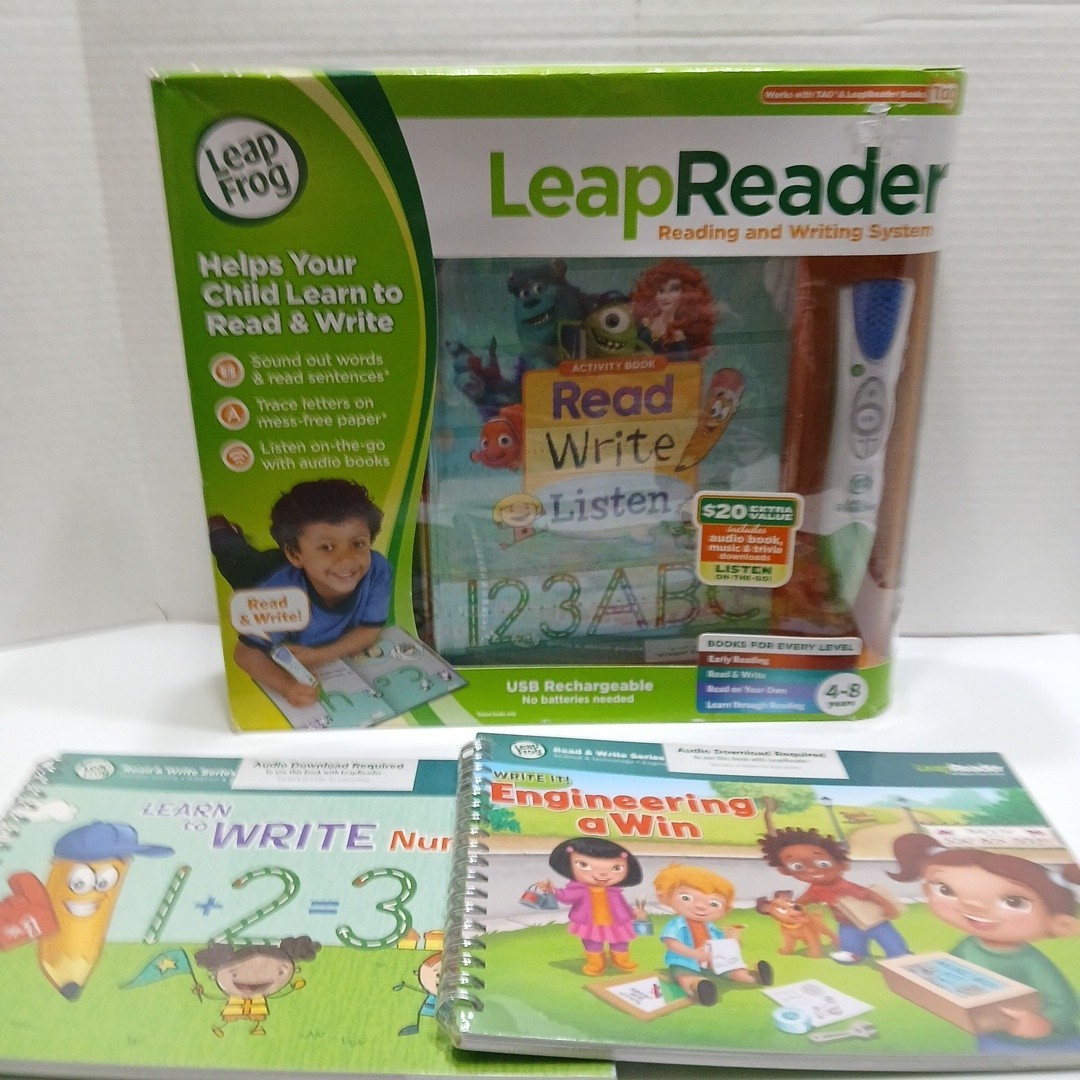 LeapFrog LeapReader Learn-to-Read Ages 4-8 2 Exyra New Sealed Books