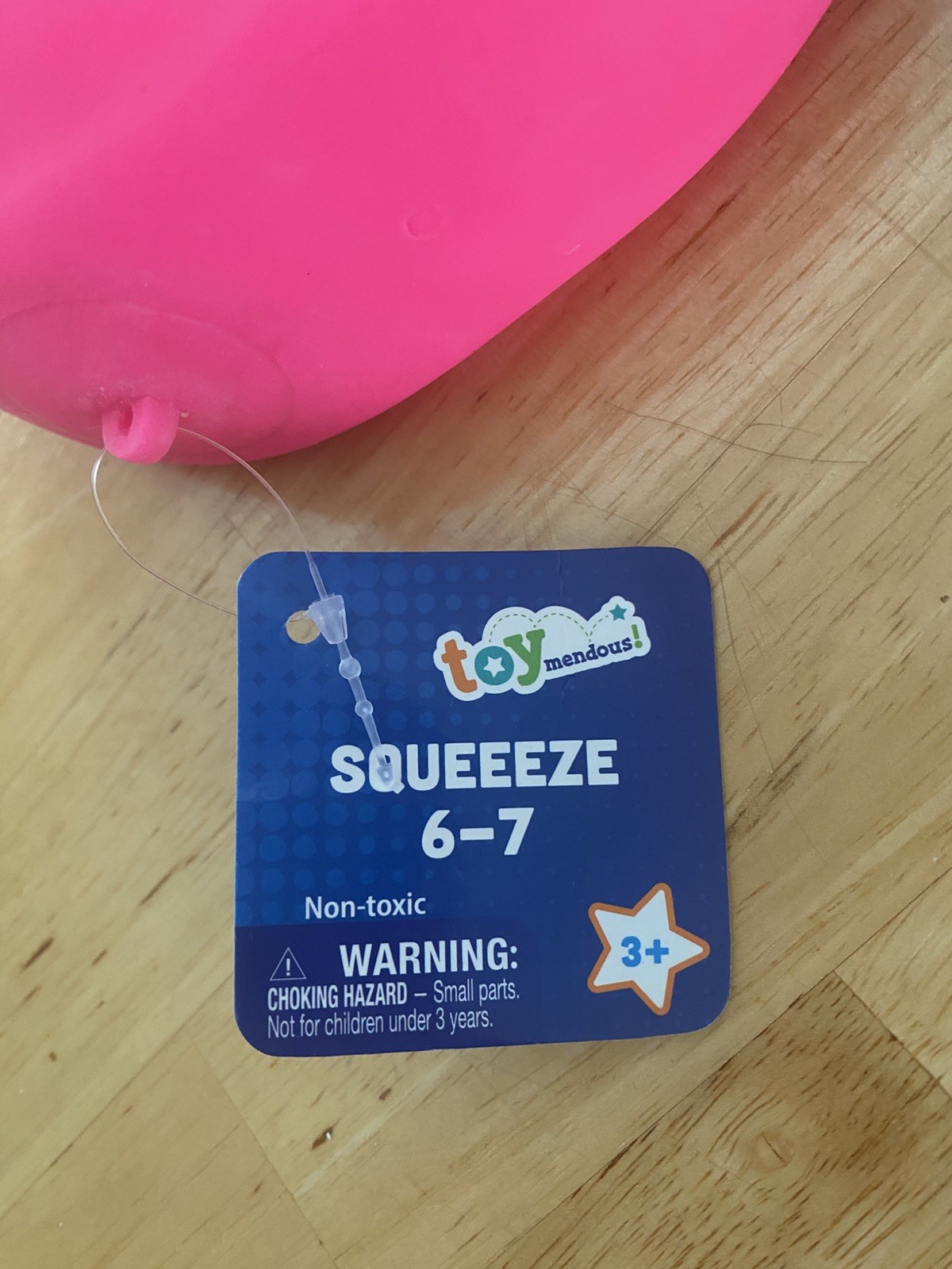 NEW Toymendous Squeeze 6 7 Pink & Blue Squishy Stress Relief Sensory Viral Meme