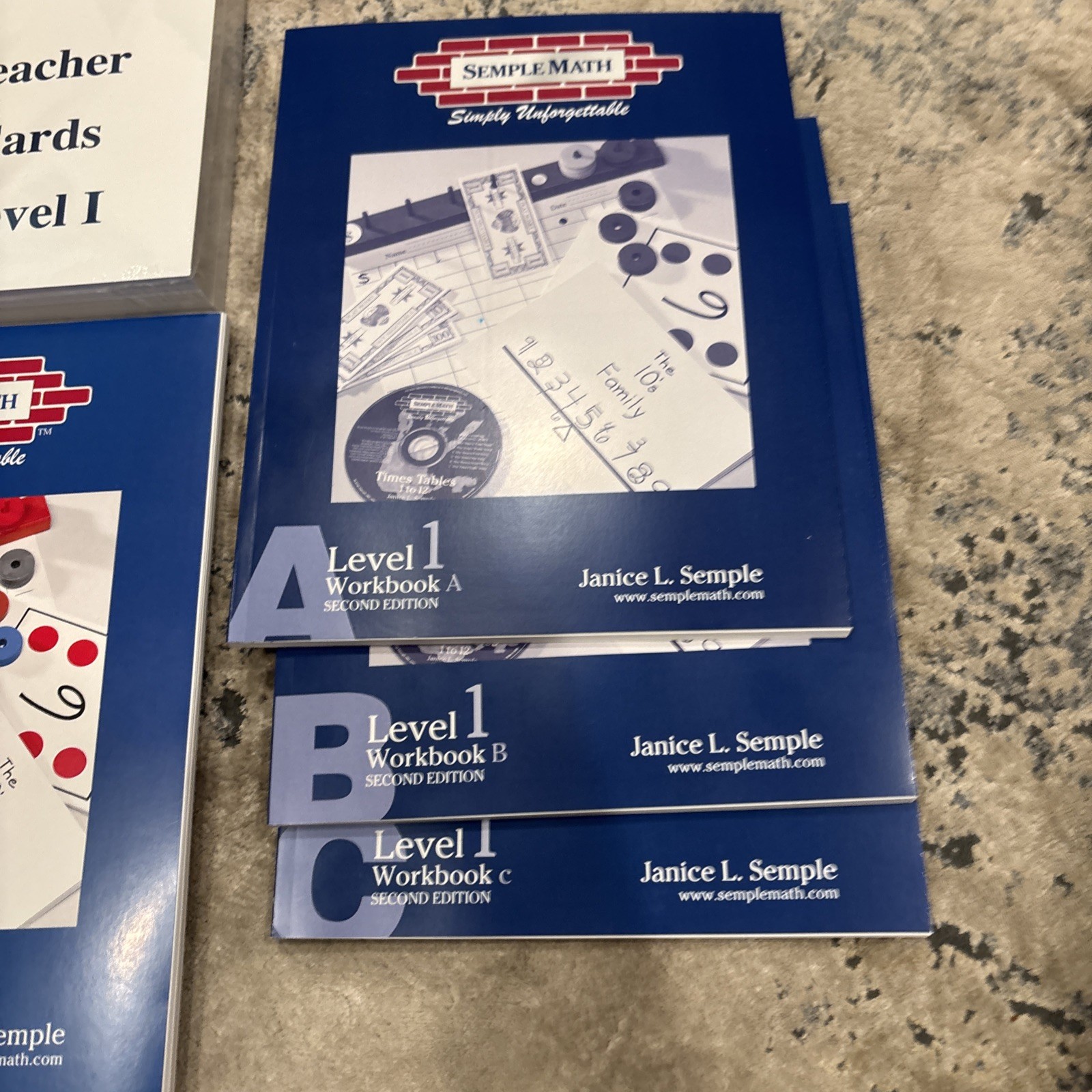 Semple Math Level 1 Complete Set NEW UNUSED Teacher’s Manual A B C workbook Etc
