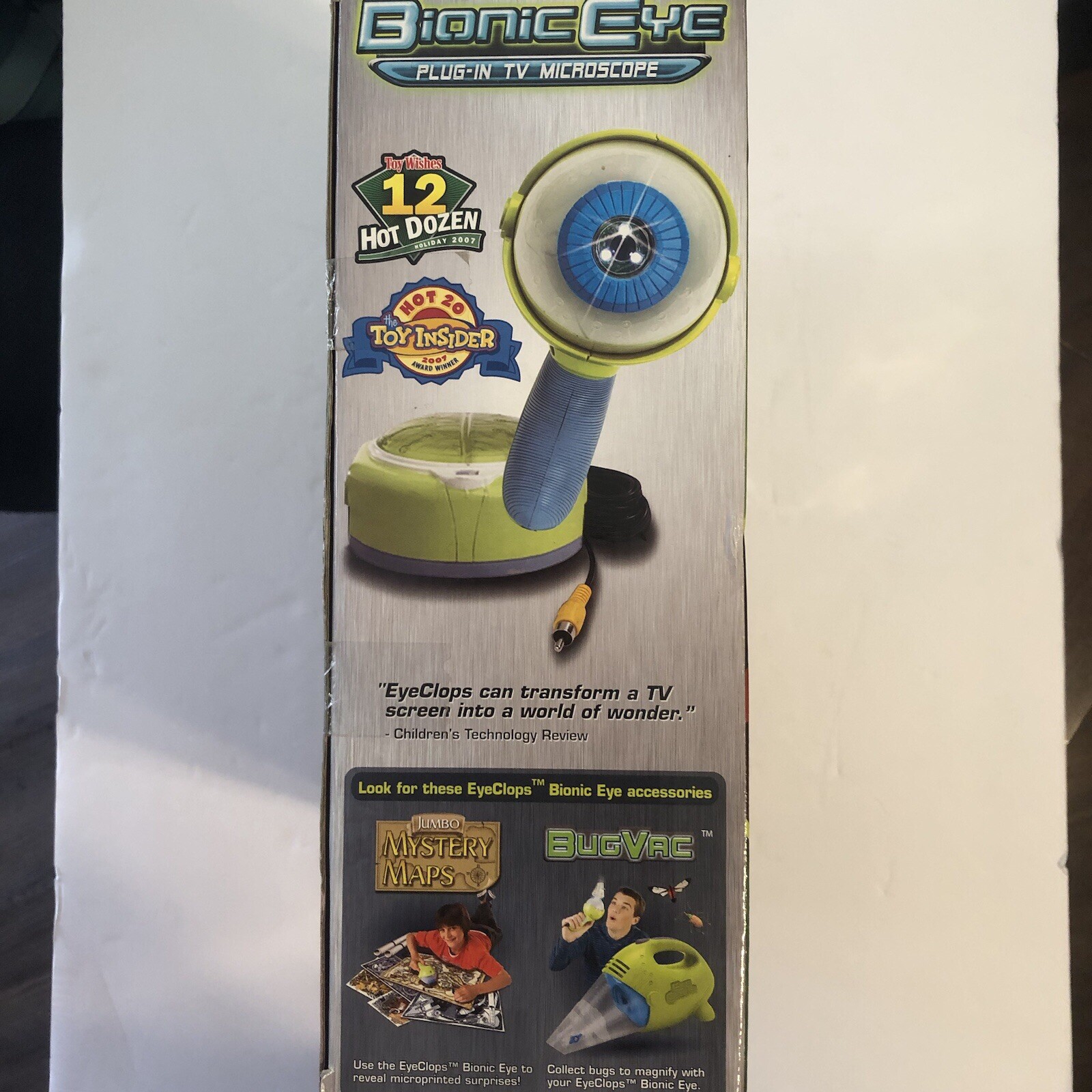 Jakks Pacific Bionic Eye Clops Series Plug In TV Microscope 2008 New Sealed Toy