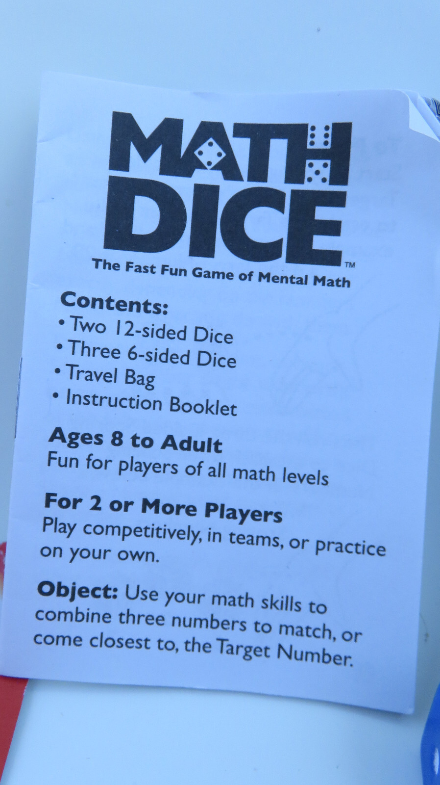 ThinkFun Math Dice Fun Game that Teaches Mental Math Skills to Kids Age 8 and Up