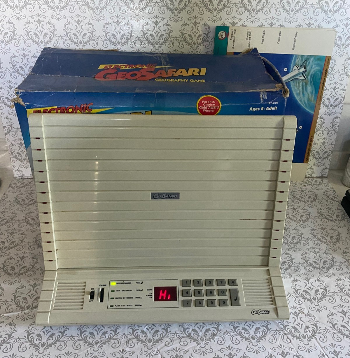 Vintage GeoSafari EI-8870 Base Tested Works Modules Games Lessons 1990’s