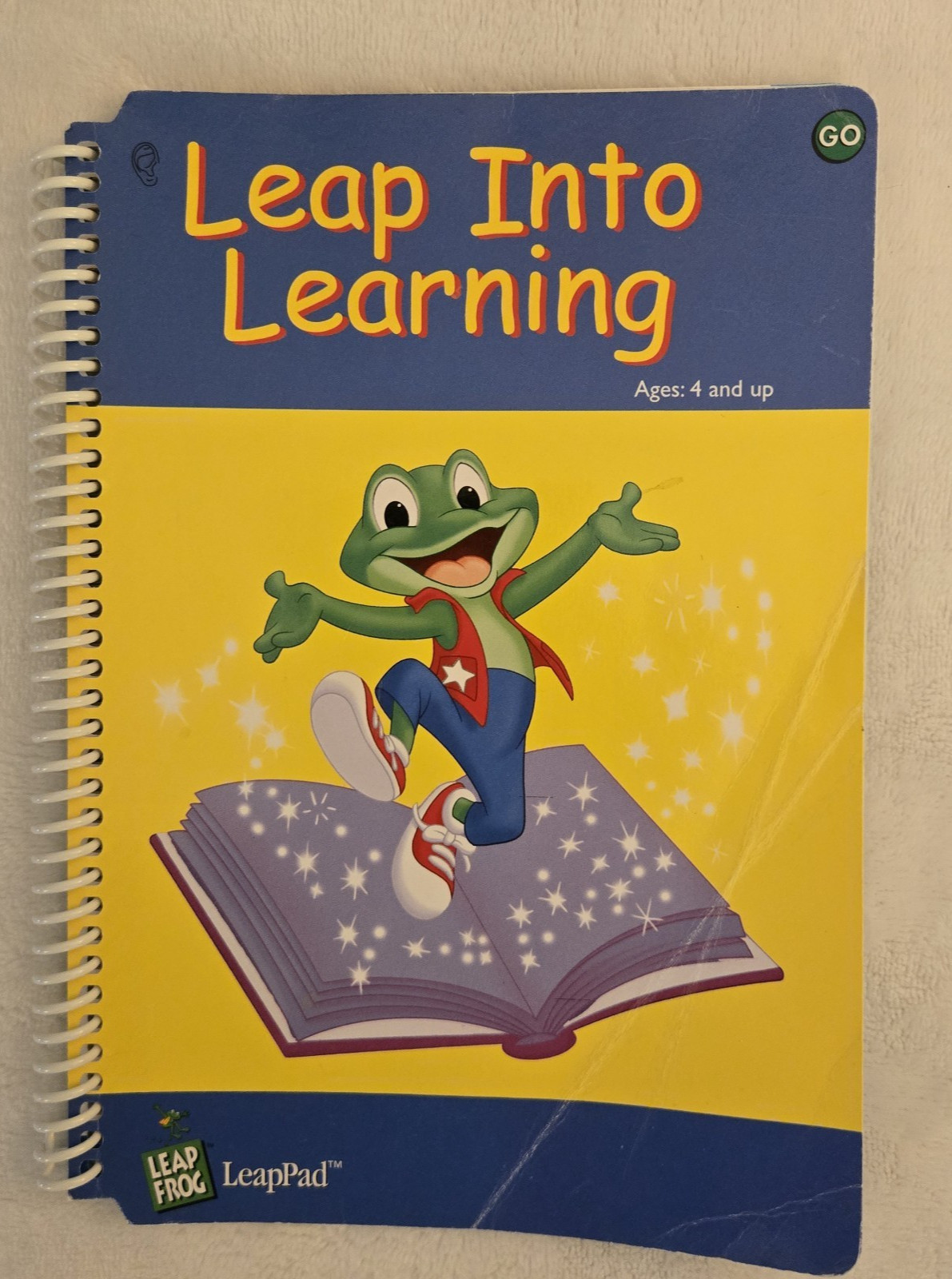 Leap Frog Leap Pad Blue Green 7 Books & 6 Cartridges Backpack Tested