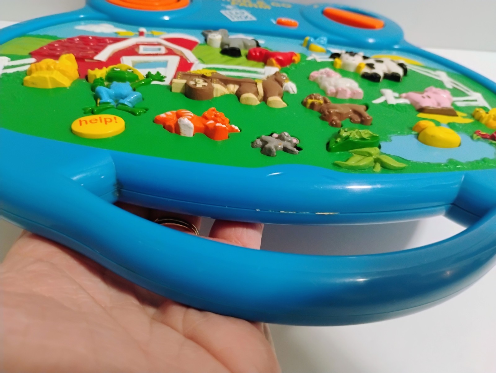 Vintage 1998 Leap Frog Think & Go Learning Farm Tablet Toy