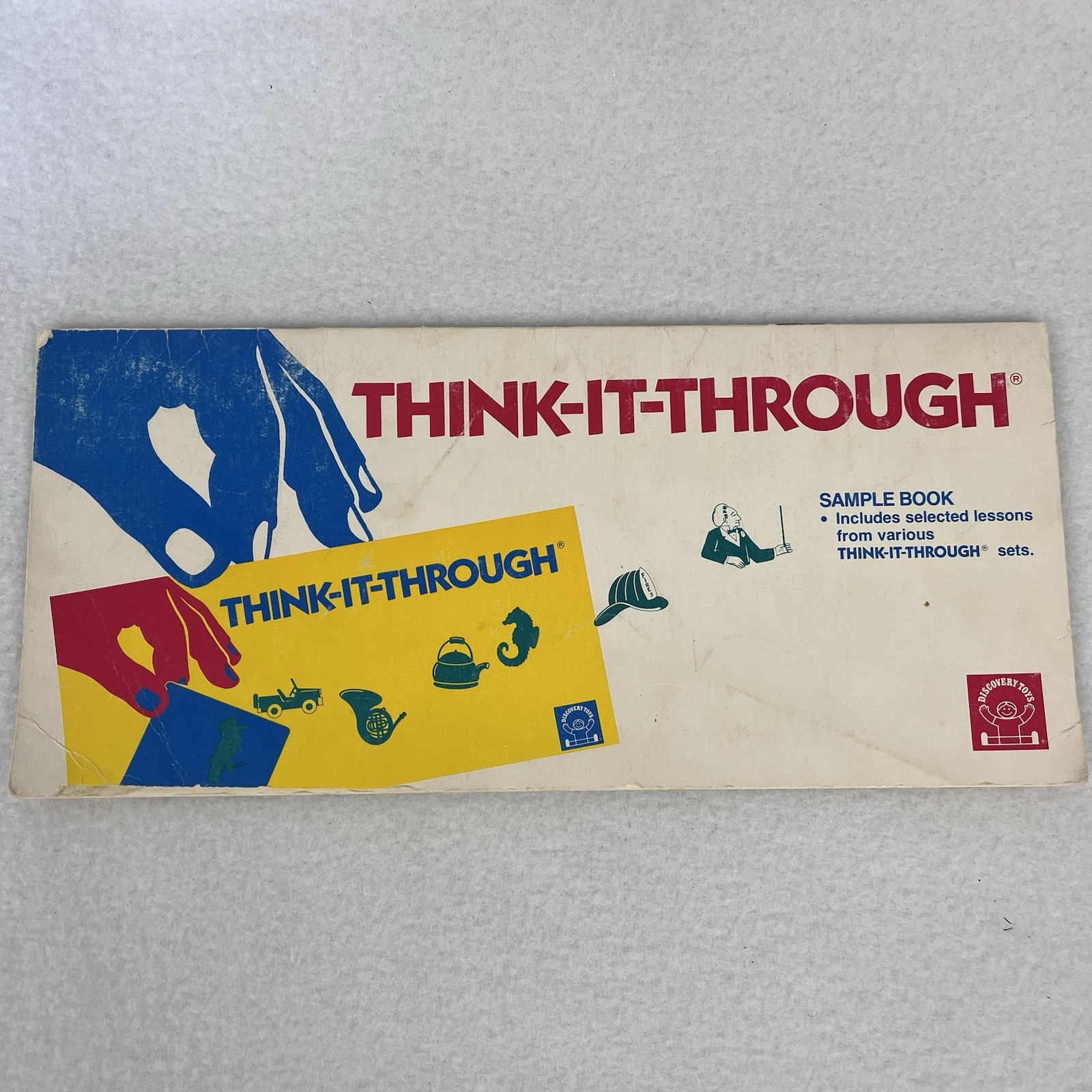 Vintage 1989 Discovery Toys Think-It-Through Tiles Children’s Learning Game