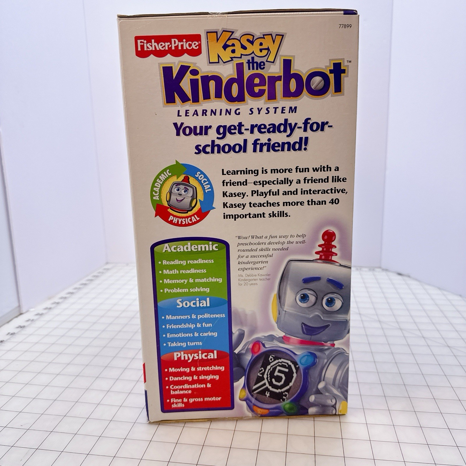 Fisher-Price Kasey the Kinderbot Learning System interactive Teaching Robot New