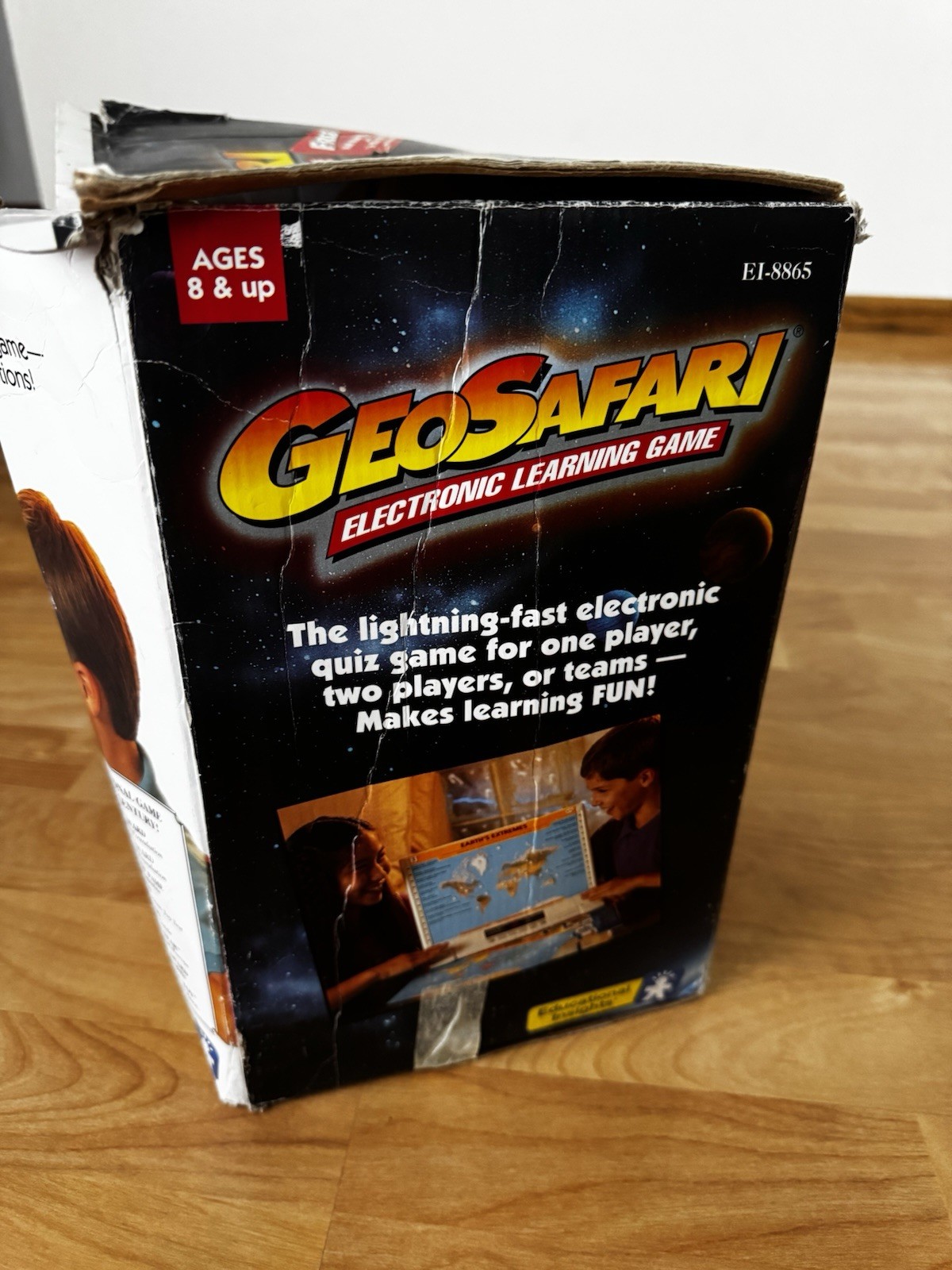 GeoSafari EI-8865 Electronic Learning Game VINTAGE TESTED WORKS W/ Tons Of Cards