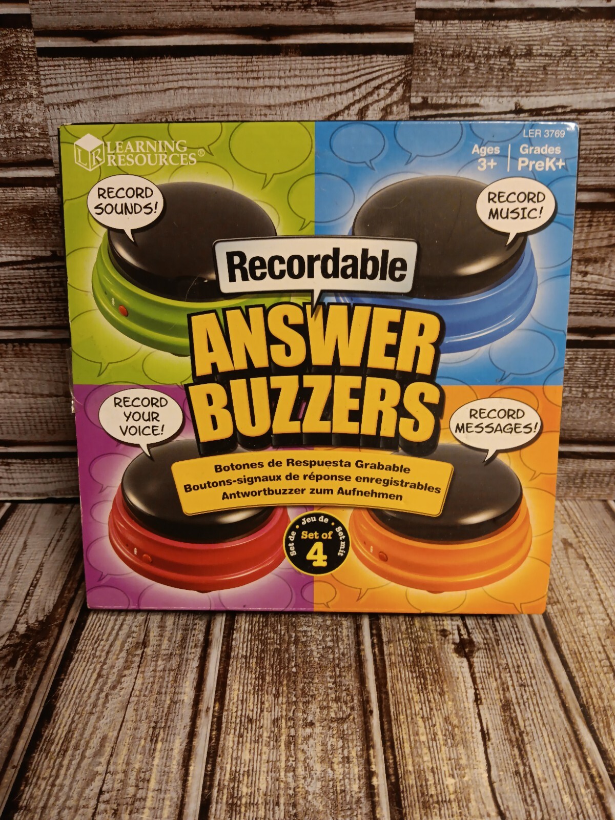 Recordable Answer Buzzers Learning Resources Game Show Quiz Classroom ADHD SEN