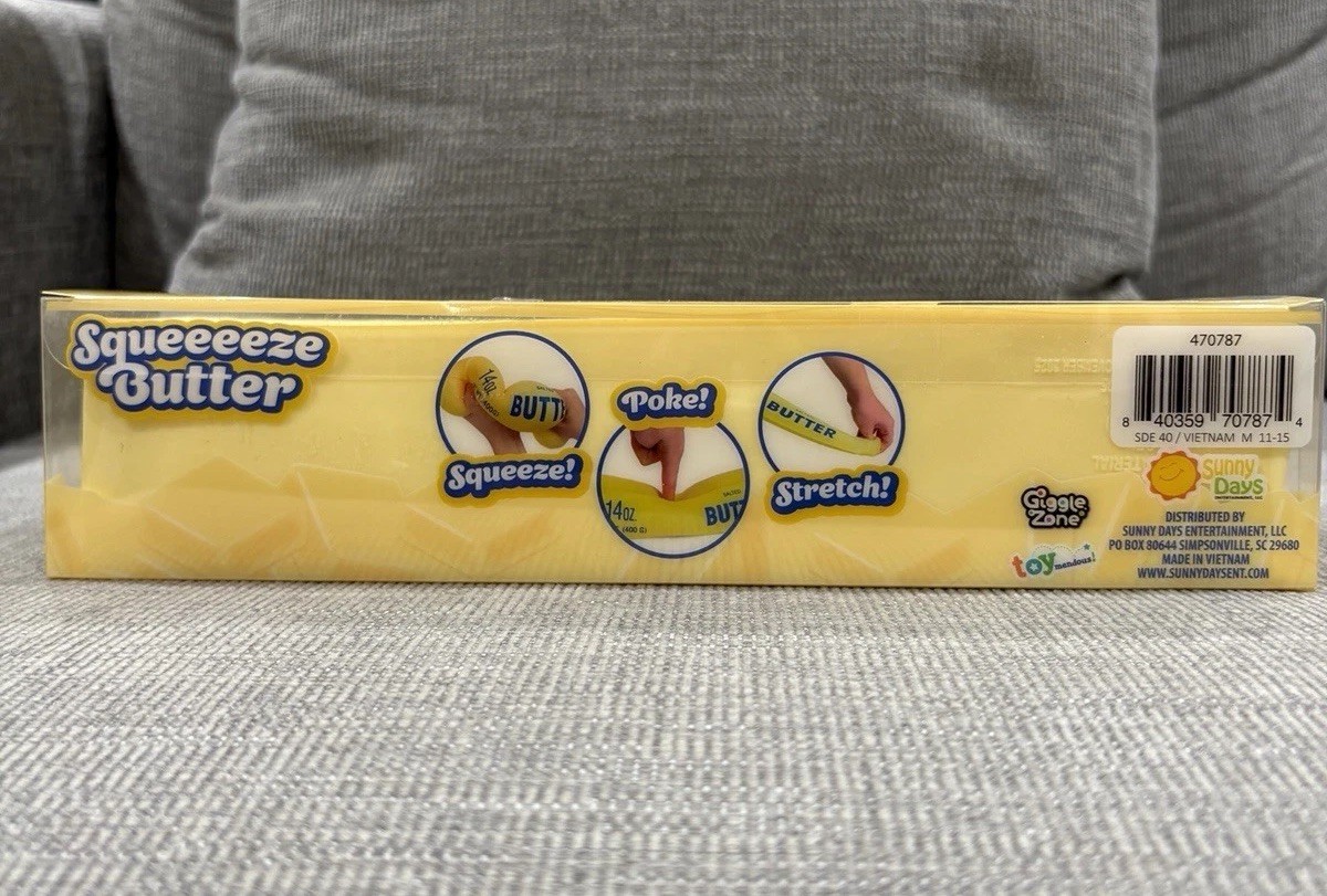 Sunny Days 14oz Squeezy Butter 🧈 Squishy Sensory Stress Relief Squeeze