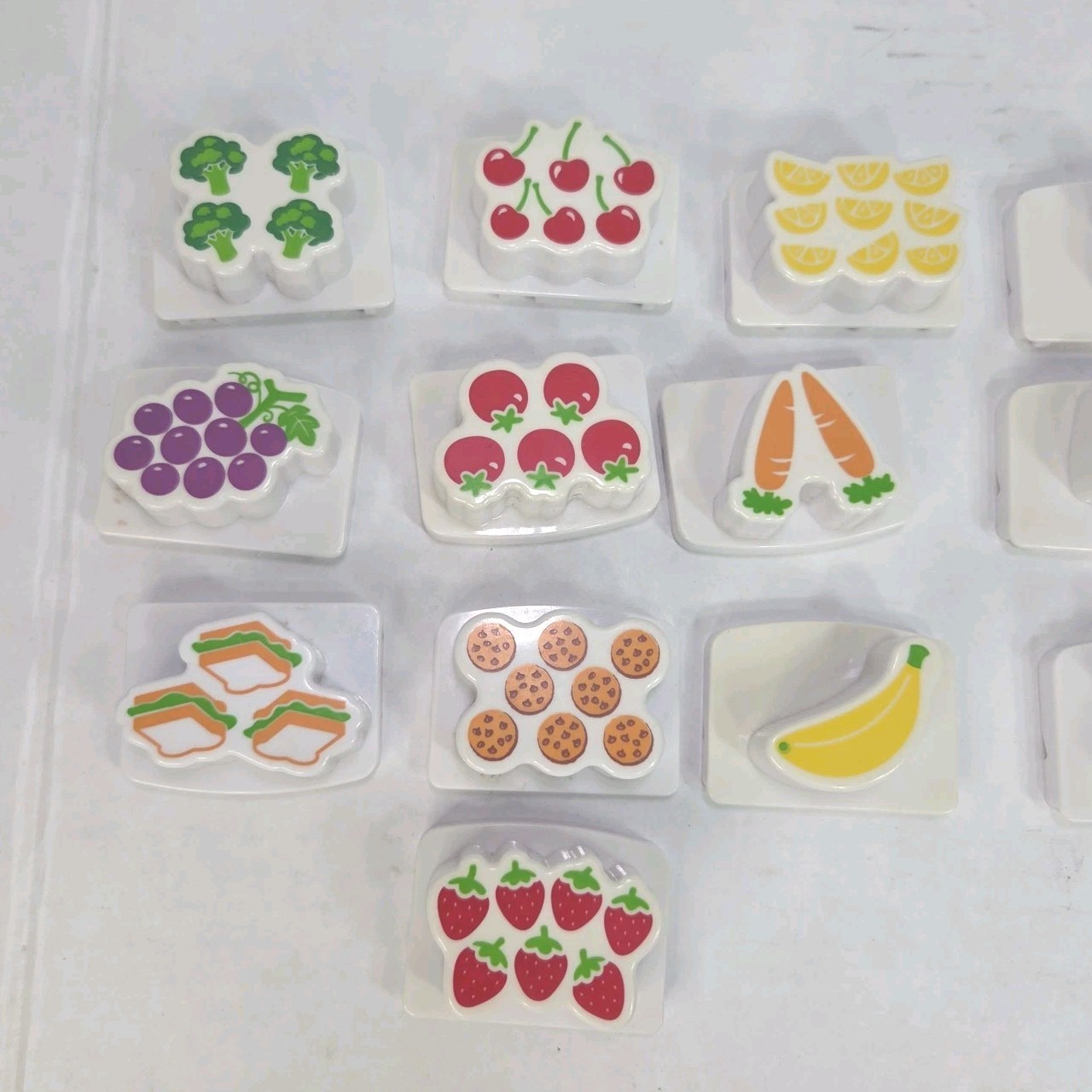 LeapFrog Scout Fridge Numbers Magnetic Replacement Food & Number Tiles 2016 READ