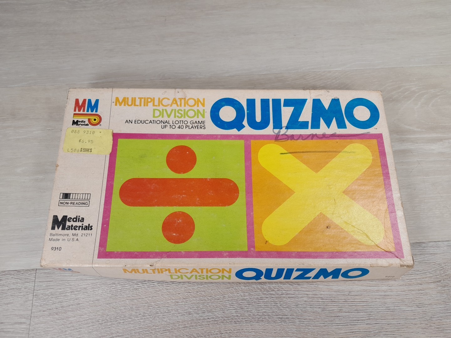 Quizmo Addition Subtraction Game 1985 Educational Lotto Game Up to 40 Players