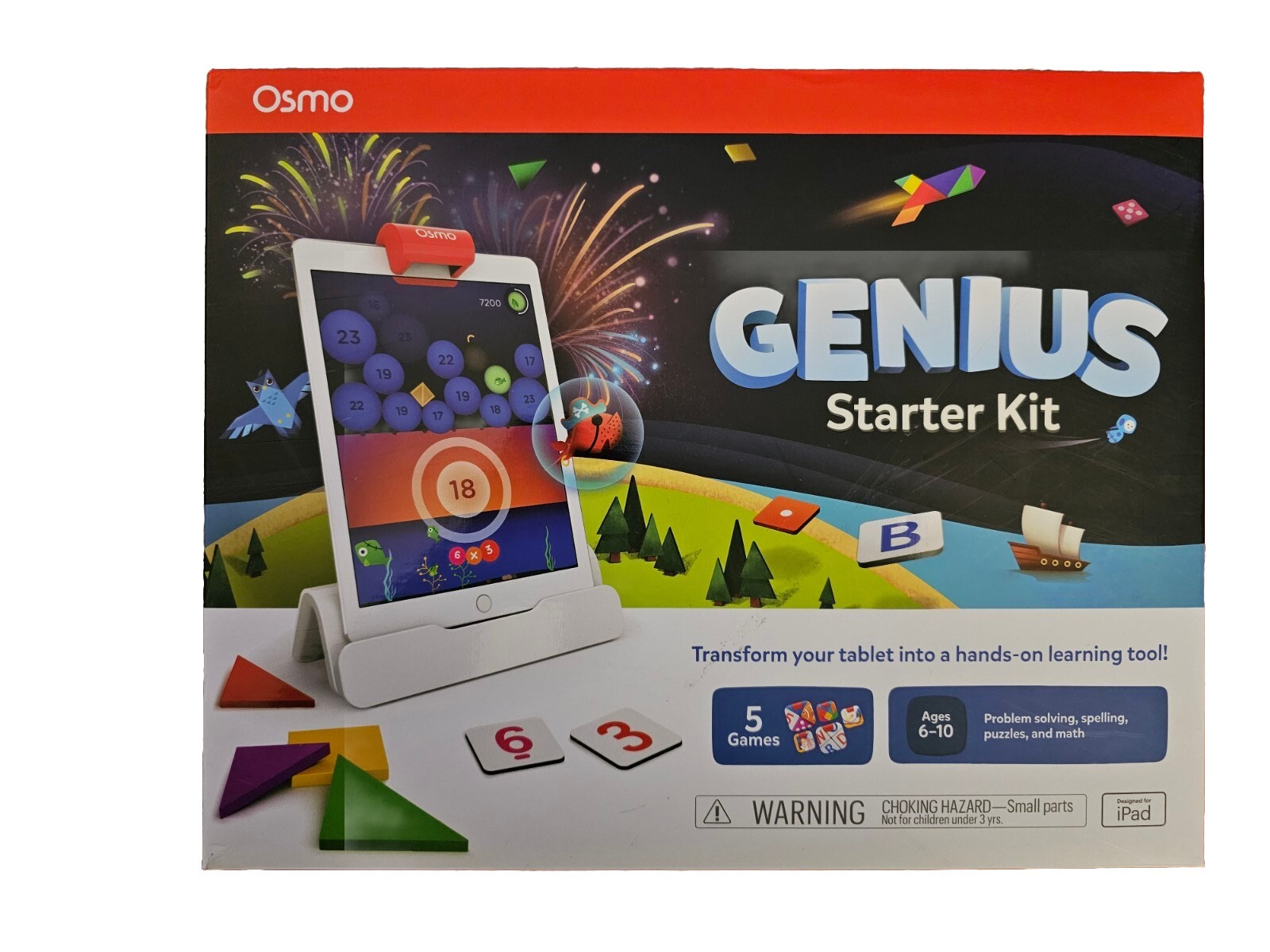 Osmo 901-00011 Genius Starter Kit Learning System (iPad Not Included)