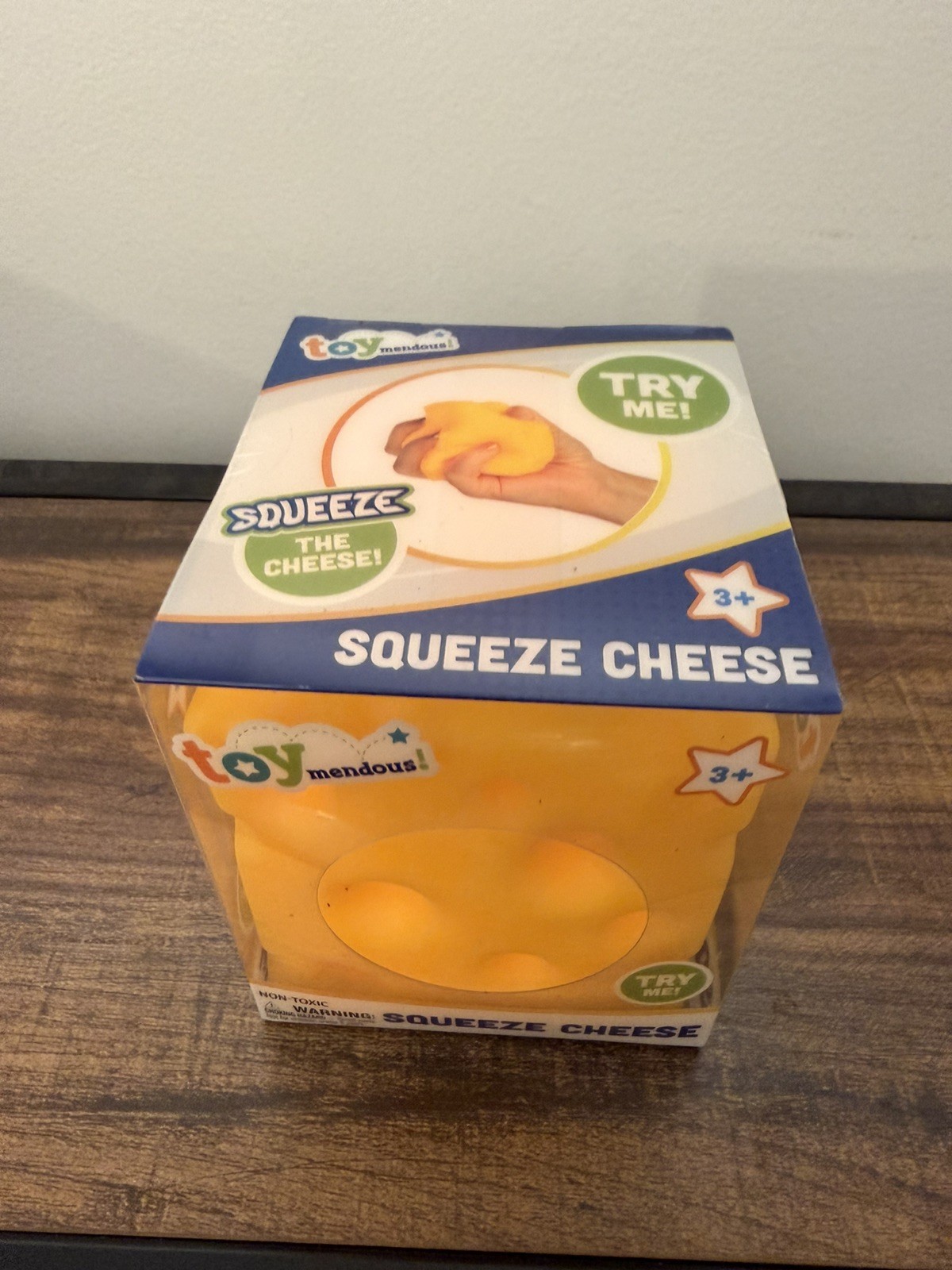 🧀 Squeeze Cheese Large Squishy Toy Toymendous – New in Box US Seller Fast Ship
