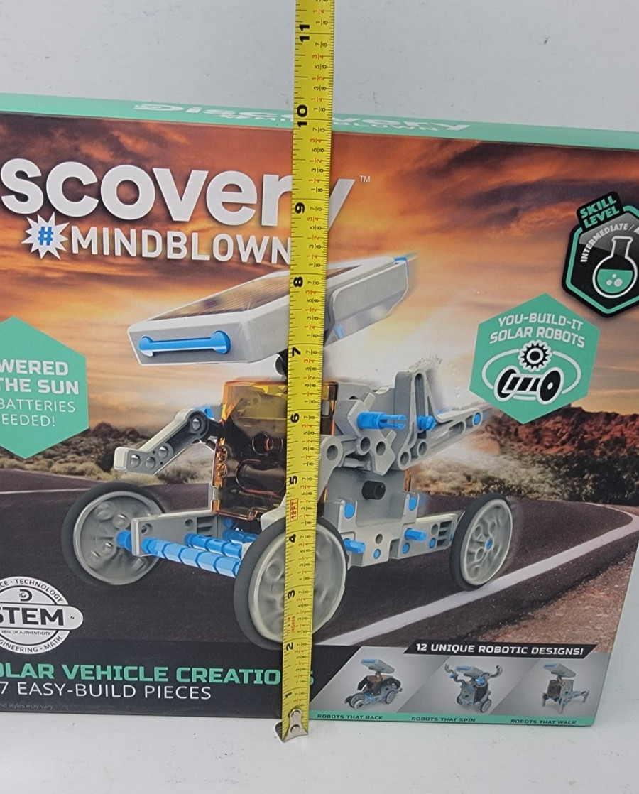 Discovery Mindblown Solar Vehicle Creations Kit STEM 12 Designs 197pc New Condit
