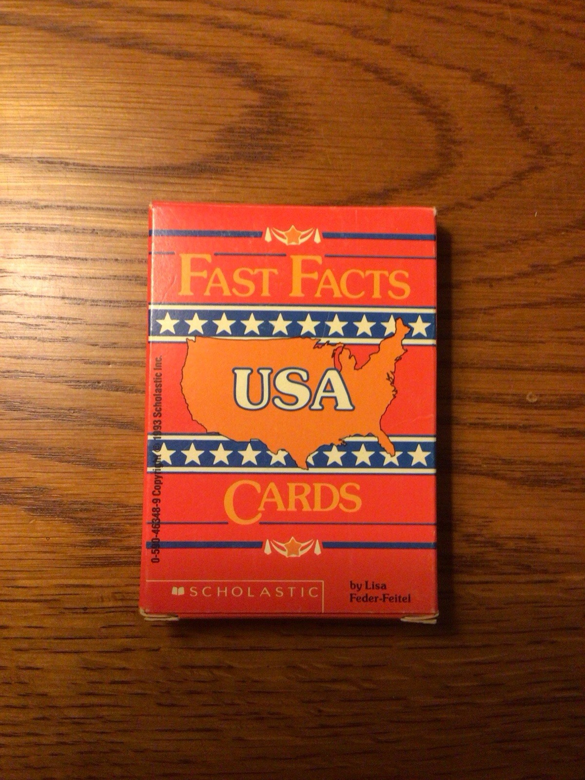 Vintage Fast Facts USA Playing Cards By Scholastic- Sealed and Unopened