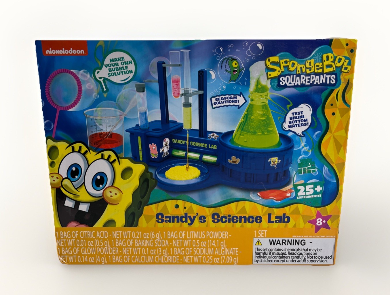 SpongeBob SquarePants Sandy’s Science Lab Playset 25+ Experiments STEM