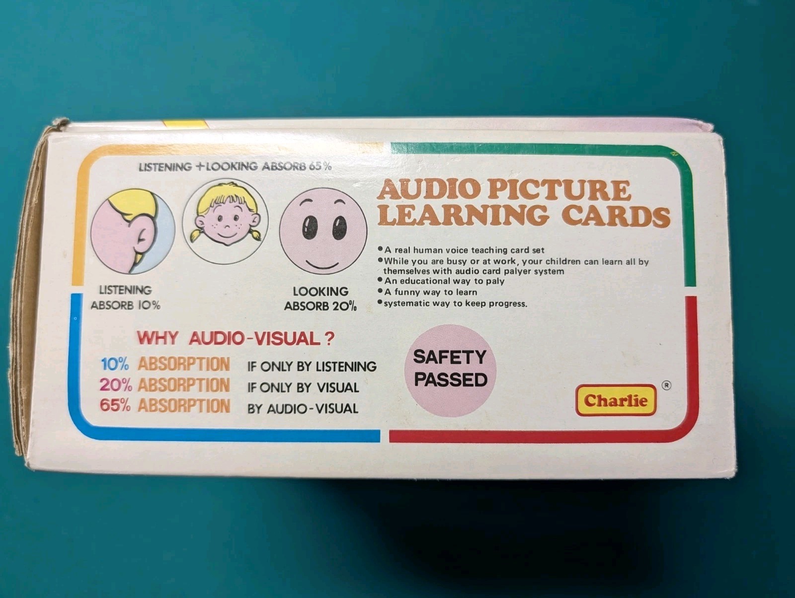 Audio Picture Learning Cards By Charlie 248 Cards For Use W/TK-348 Card Player