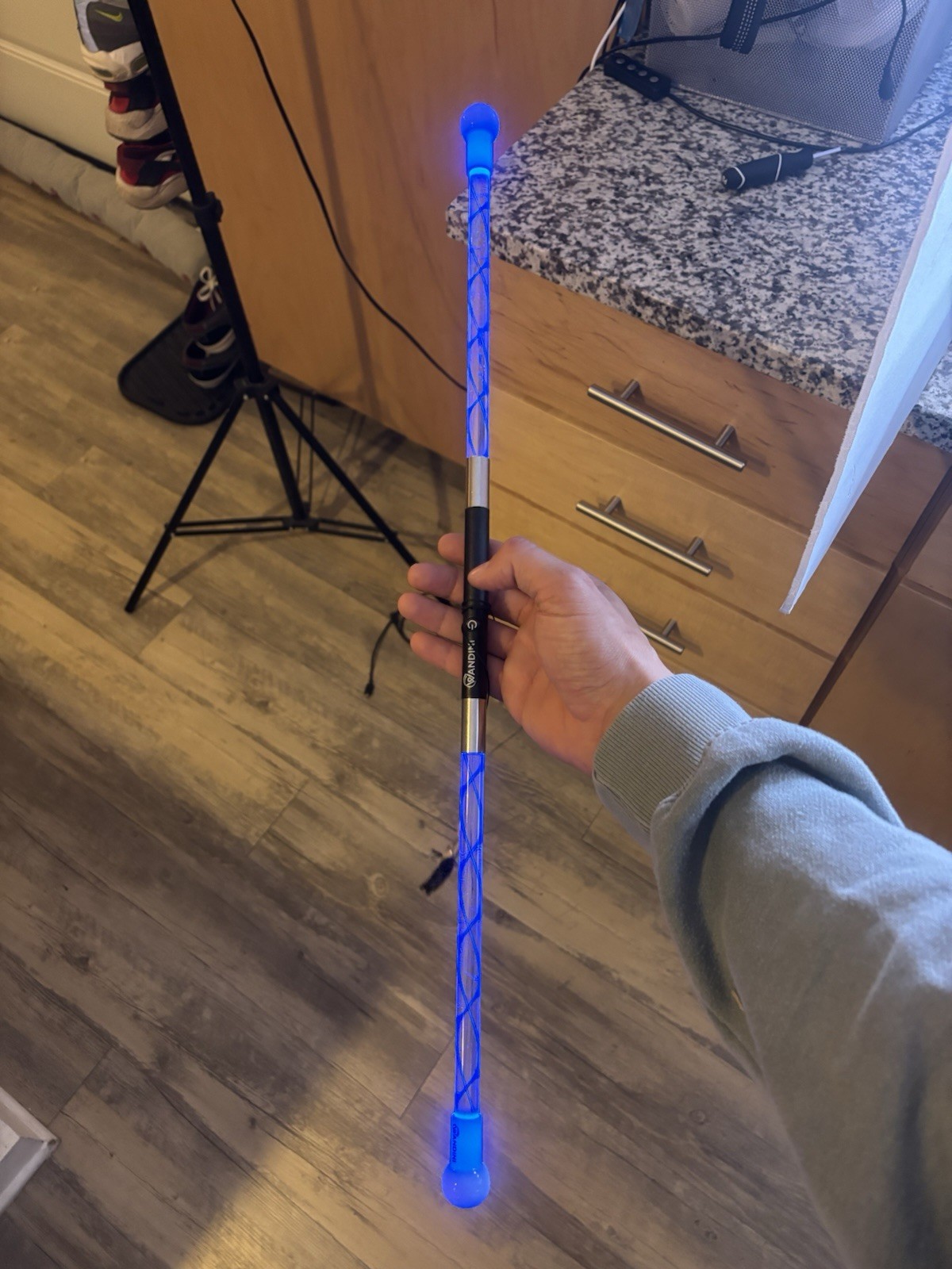 Wandini Glow.0 Magic Wand Collapsible LED Levitation Wand USB Rechargeable USED