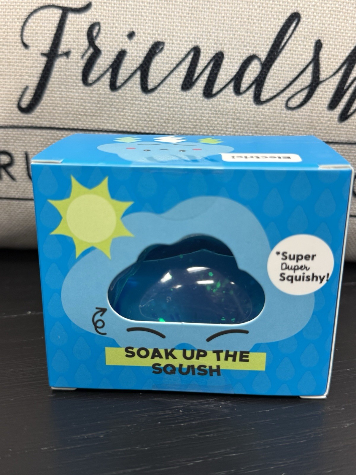 NEW J’Adore Glitter Cloud Super Duper Squishy Tactile Squeeze Toy BLUE