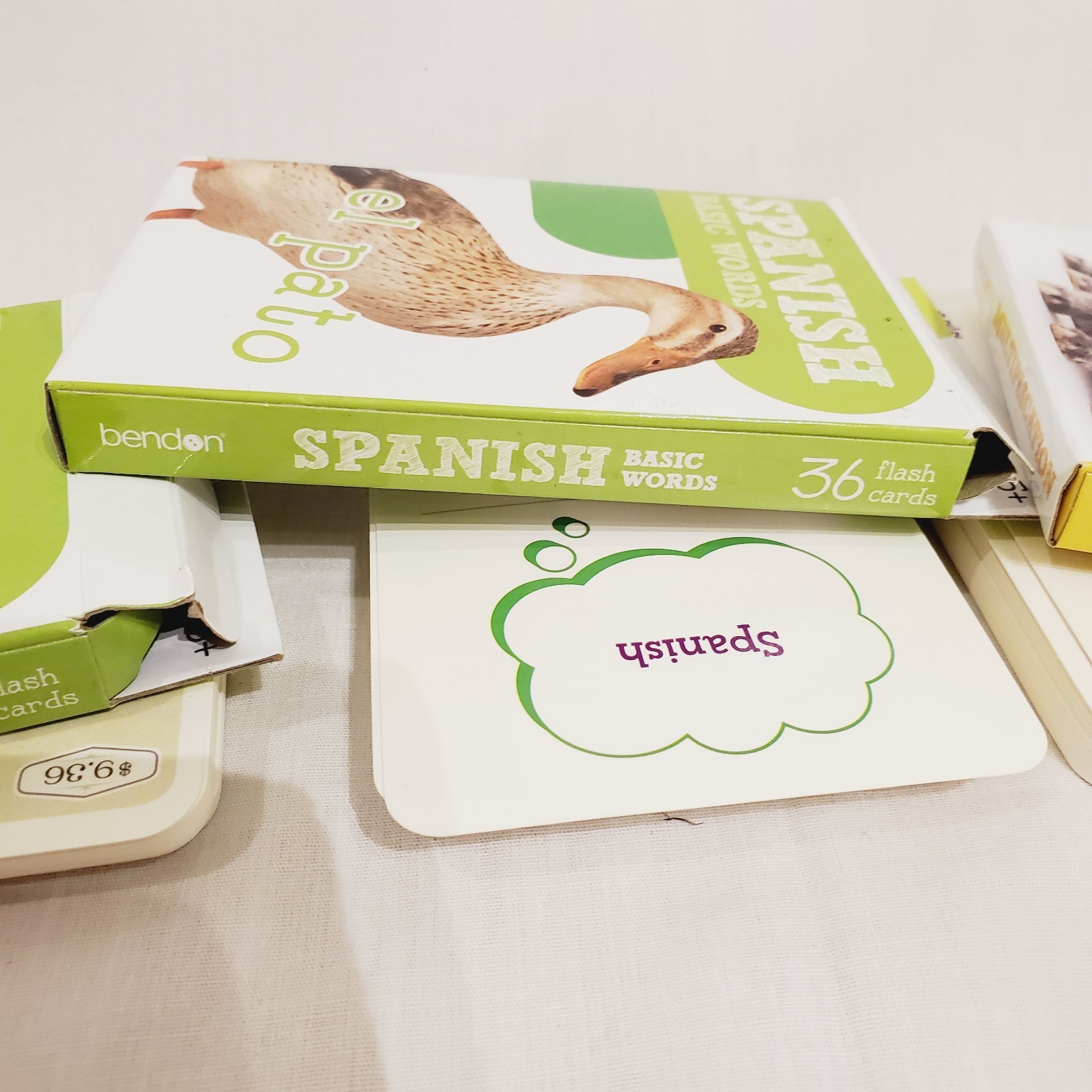 Set Of 3 Bendon Flash Card Decks Addition Alphabet Money 36 Cards Per Box