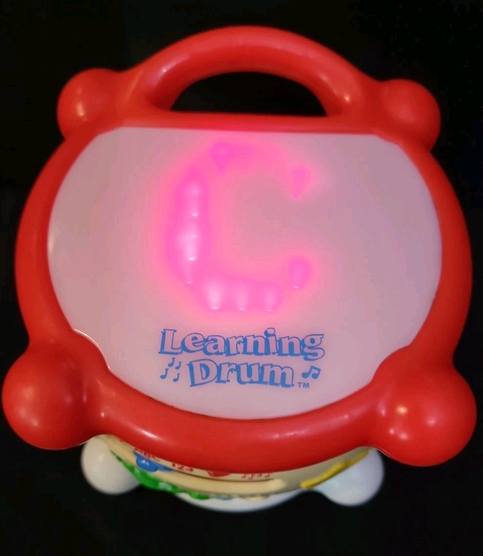 Leapfrog Learning Drum Educational Musical Lights Sounds ABC 123 Vintage 2001